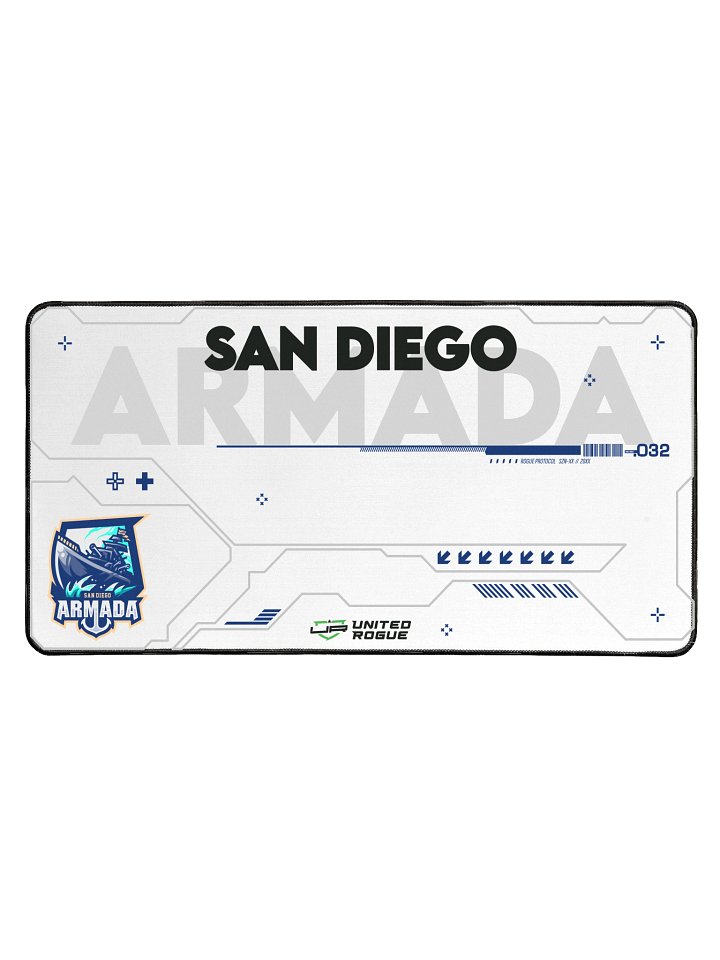 San Diego Armada White Desk Mat product image (1)