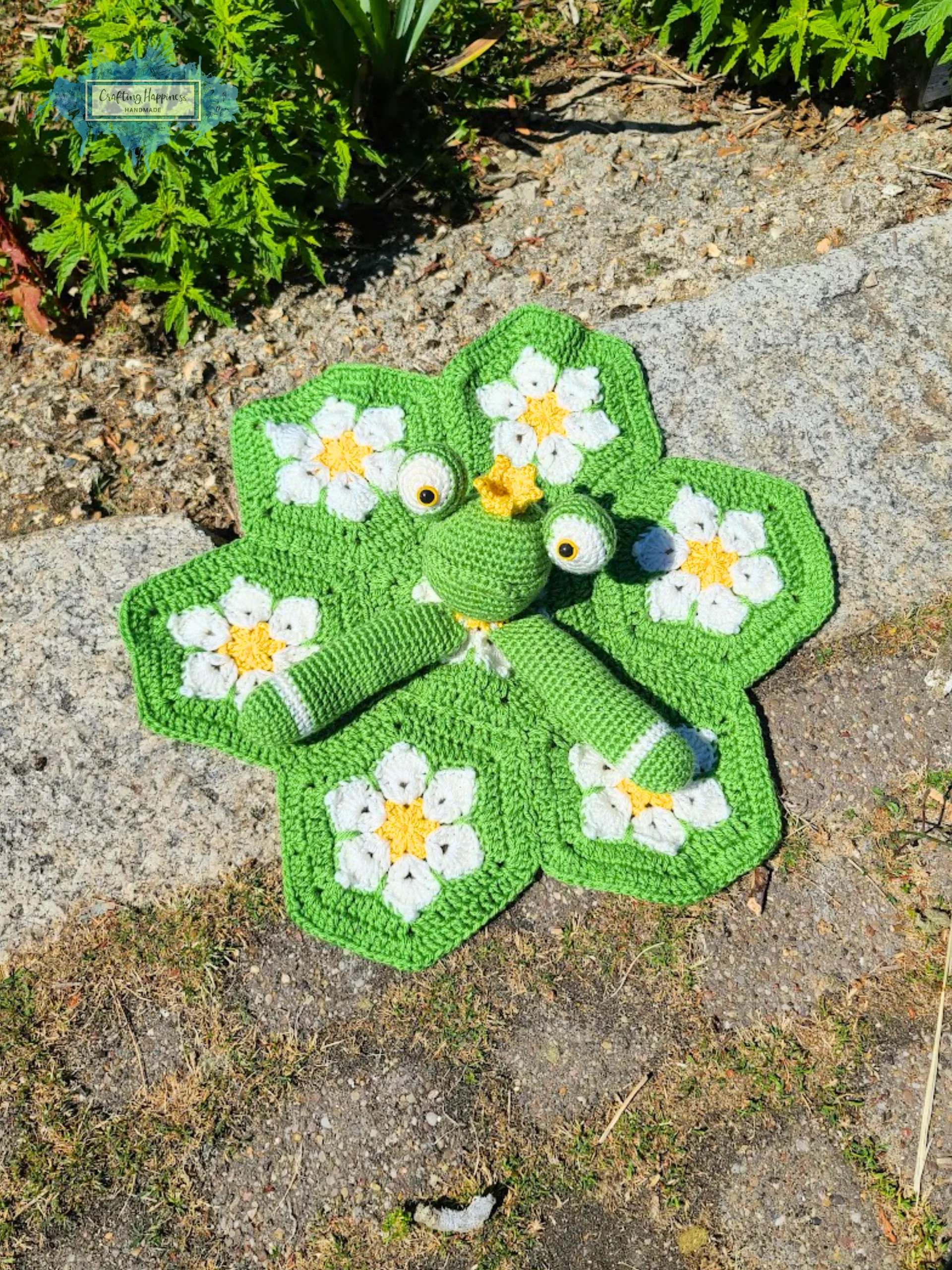 Frog Lovey Crochet Pattern Baby Security Blanket Comforter PDF Pattern - Crafting Happiness product image (5)