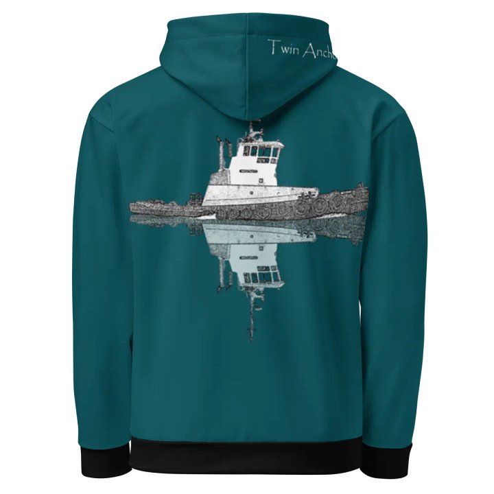 Tug Westrac & Reflection (Teal) – Performance Marine Wear | Twin Anchor Apparel North Current Line product image (1)