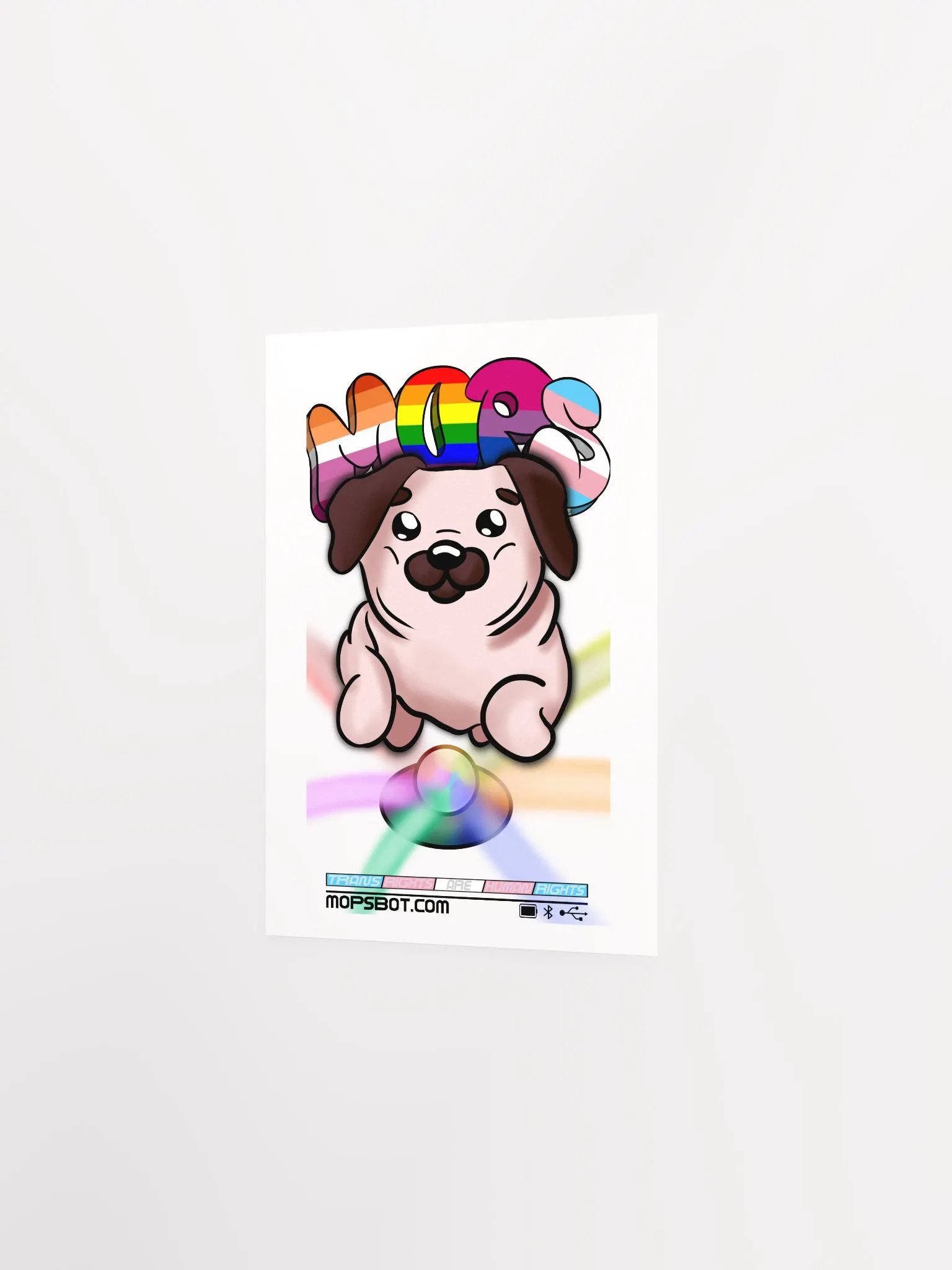 MopsBot Trans Poster - No Frame product image (15)