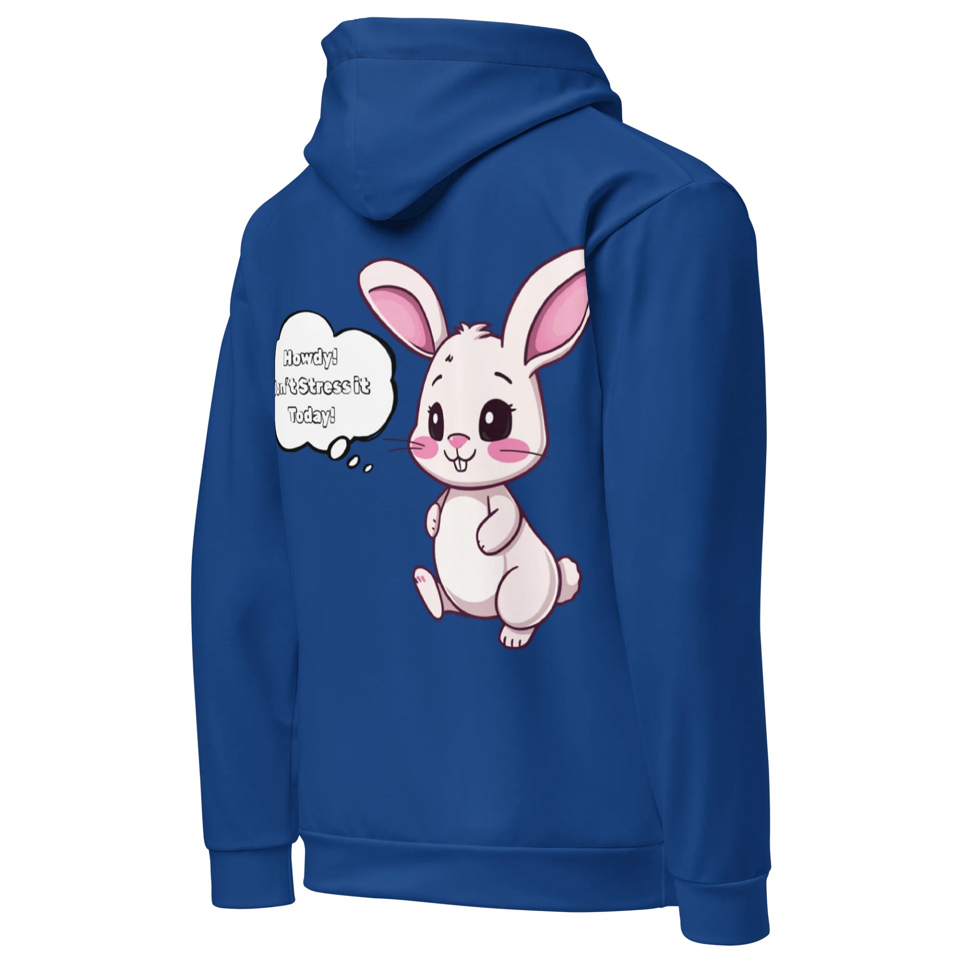 "Don't Stress It" Hoodie (Cerulean Blue) product image (4)