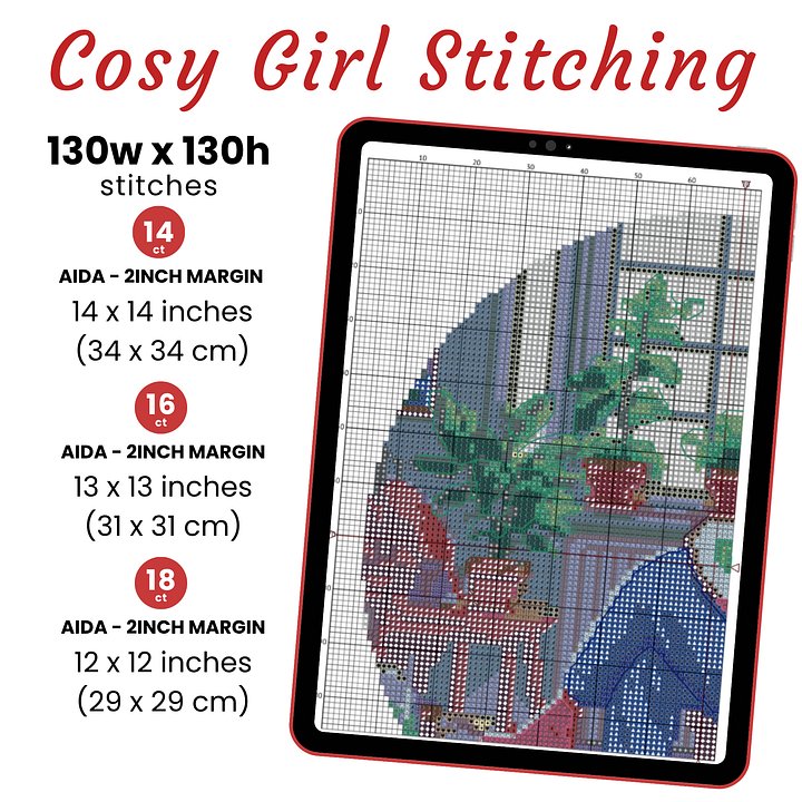 Cosy Girl Cross Stitching Cross Stitch Pattern product image (2)