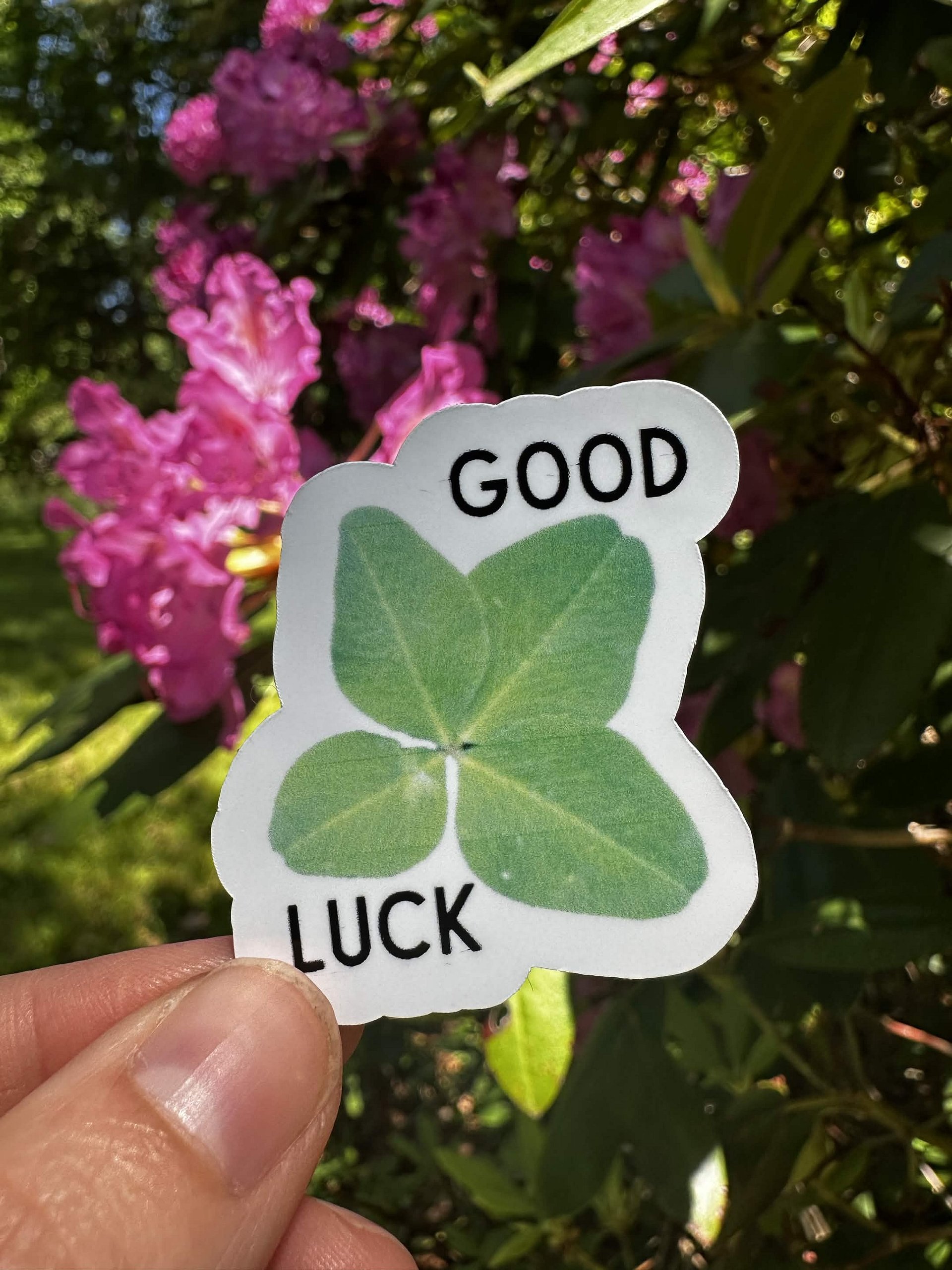 Good Luck Clover Sticker product image (1)