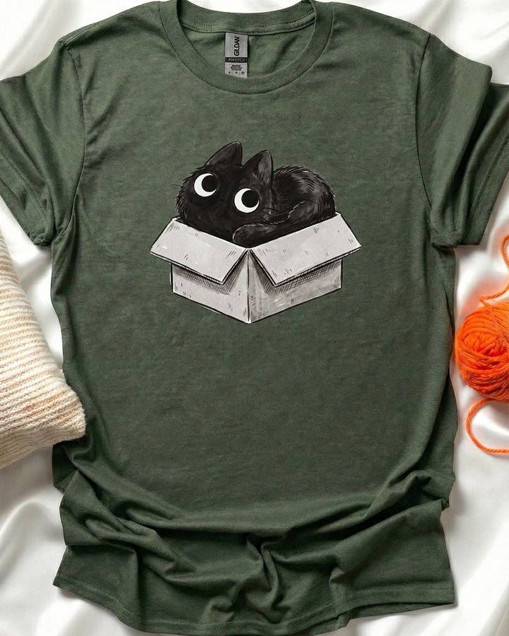 Boxed Cat T-Shirt product image (1)