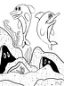 TSStechangel's World - Gigglefins (dolphins) Coloring Page