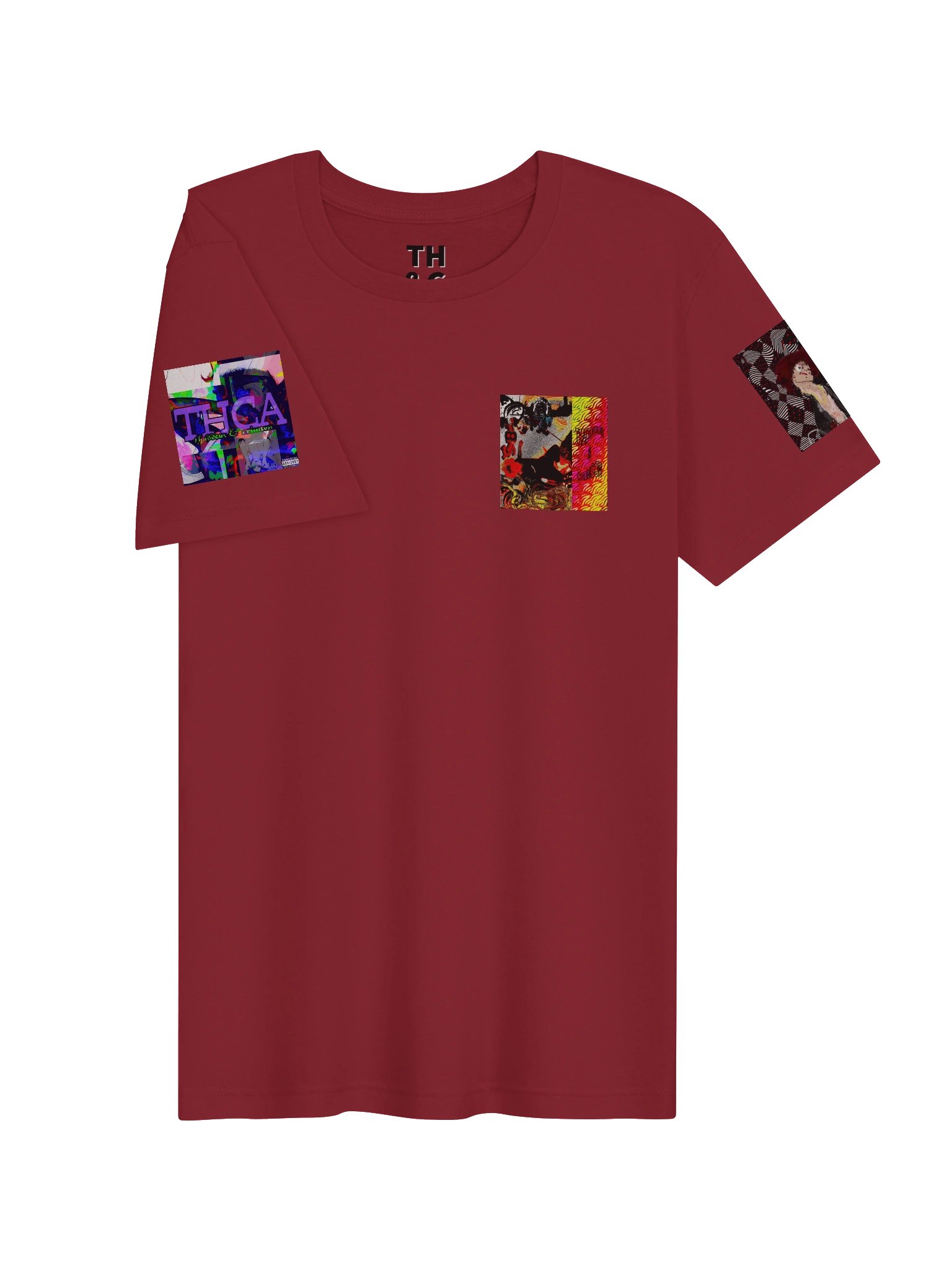 Tee - thaddeus & crimson Cardinal Red product image (3)