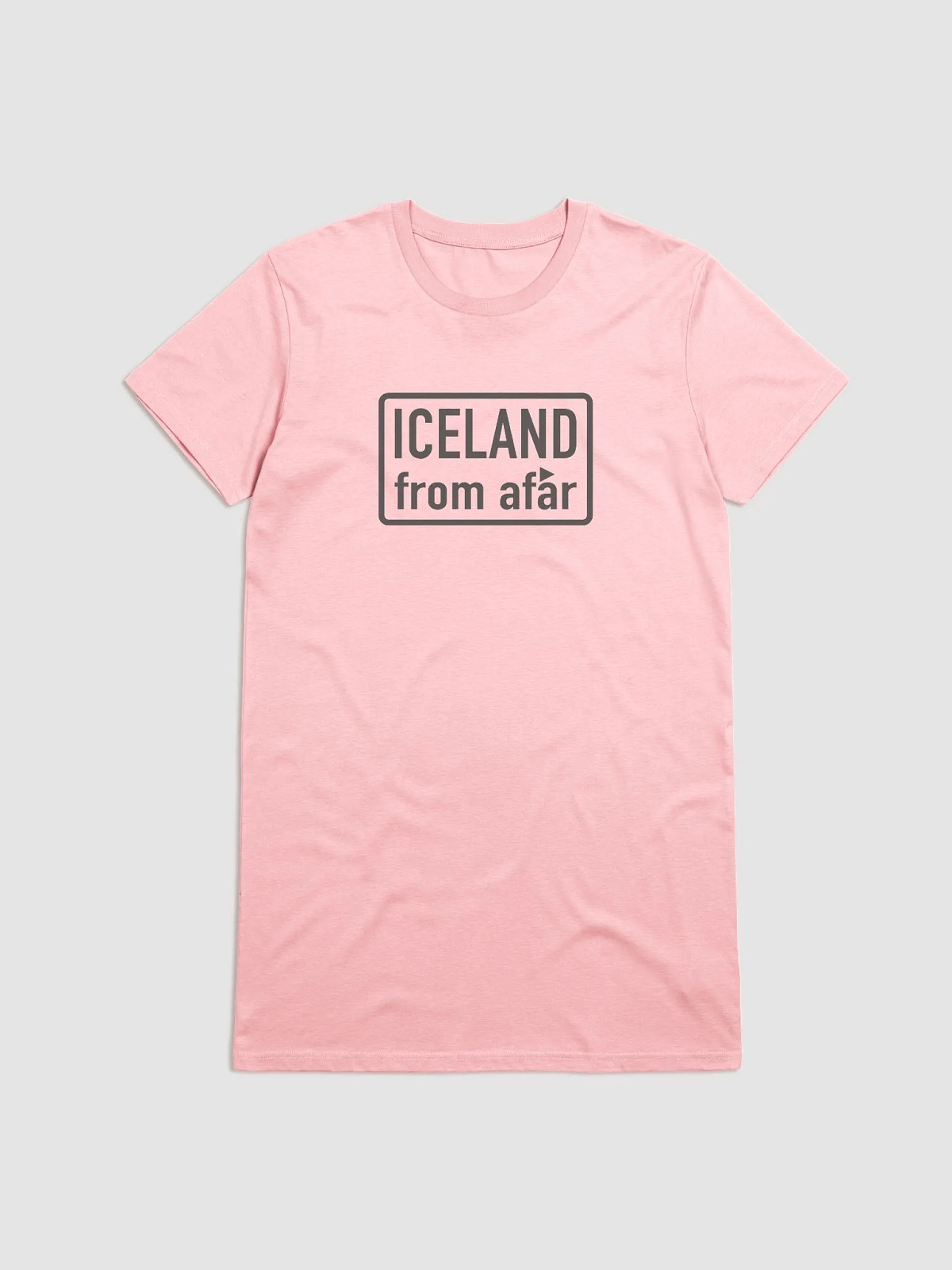 Iceland from afar. Organic T-Shirt Dress | afarTV