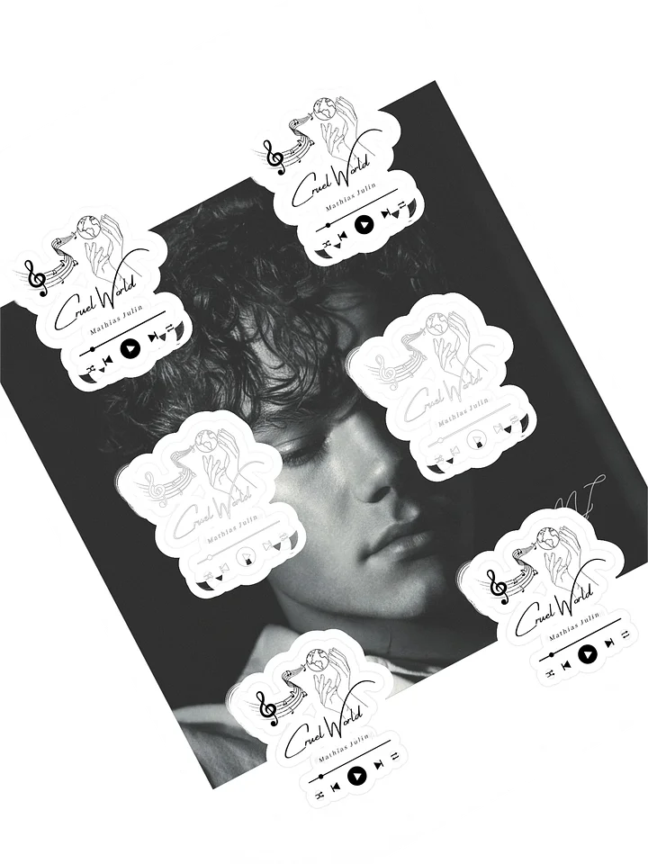 Cruel World sticker sheet