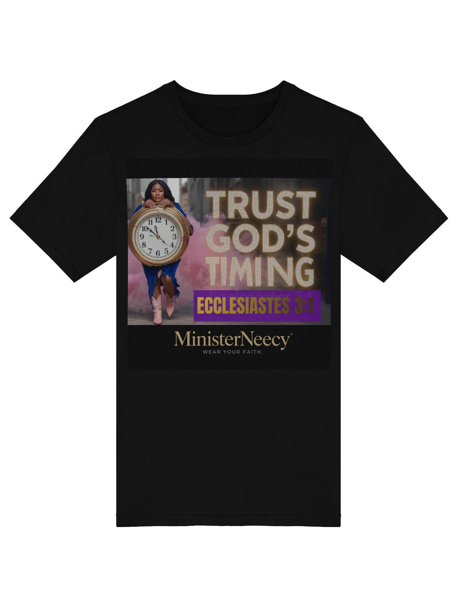 Trust God's Timing Uplifting T-Shirt product image (5)