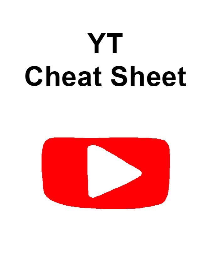 YouTube Cheat Sheet product image (1)