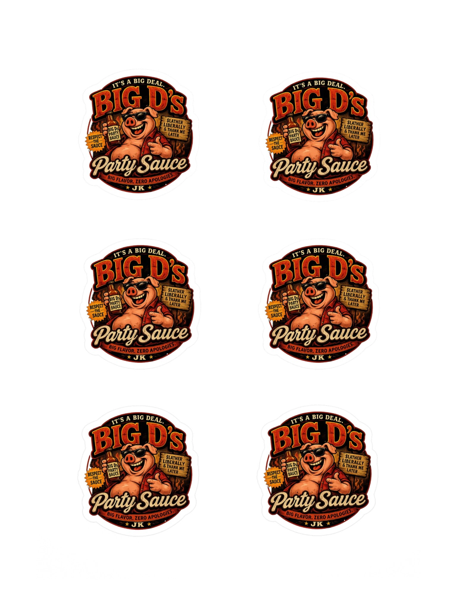 Big D's Party Sauce Sticker product image (3)