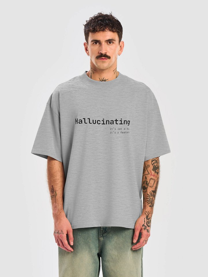 Hallucinating Tee - Oversized Light product image (1)