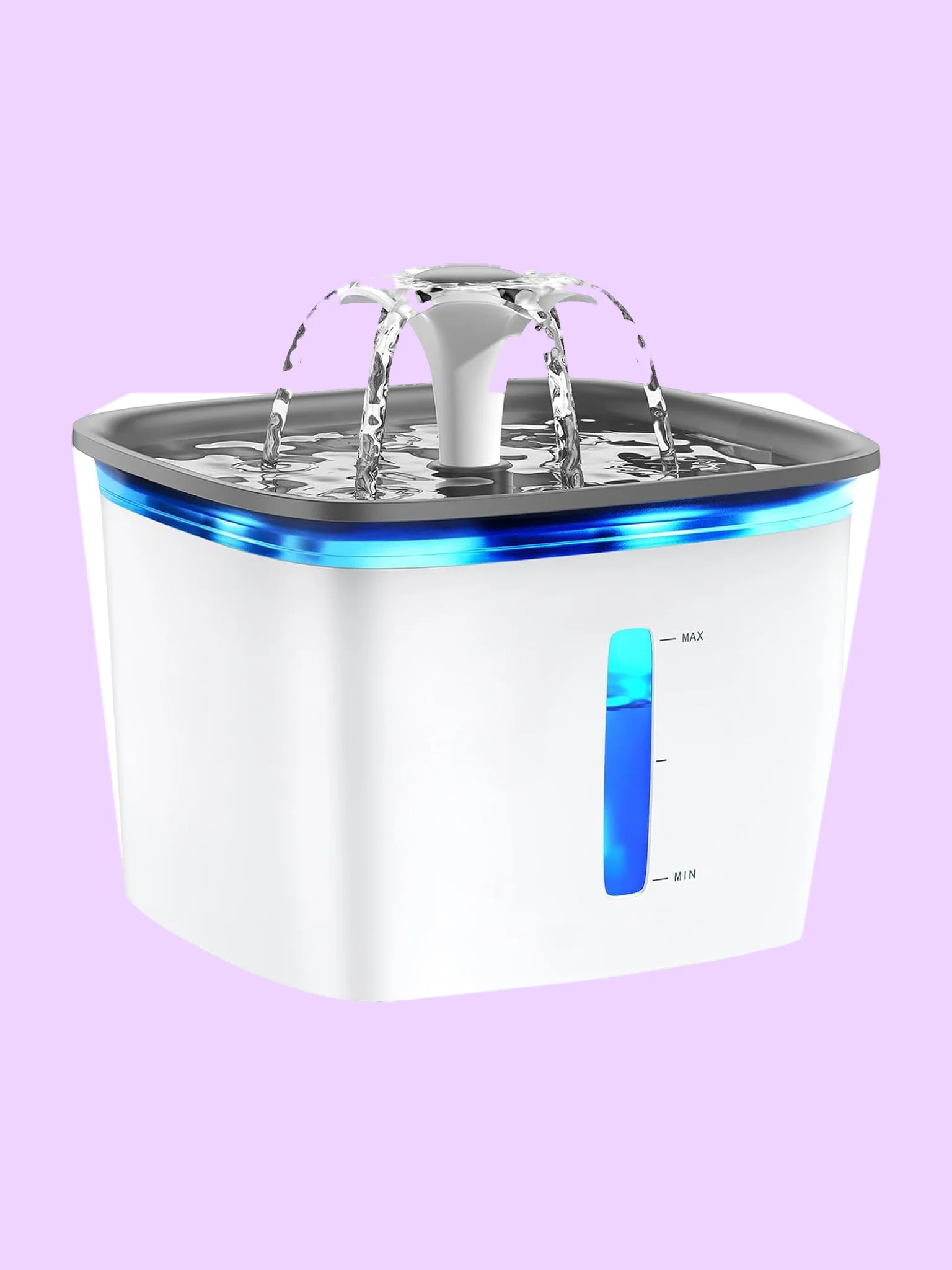 Quiet Pet Water Fountain 2.8L with LED Light product image (1)