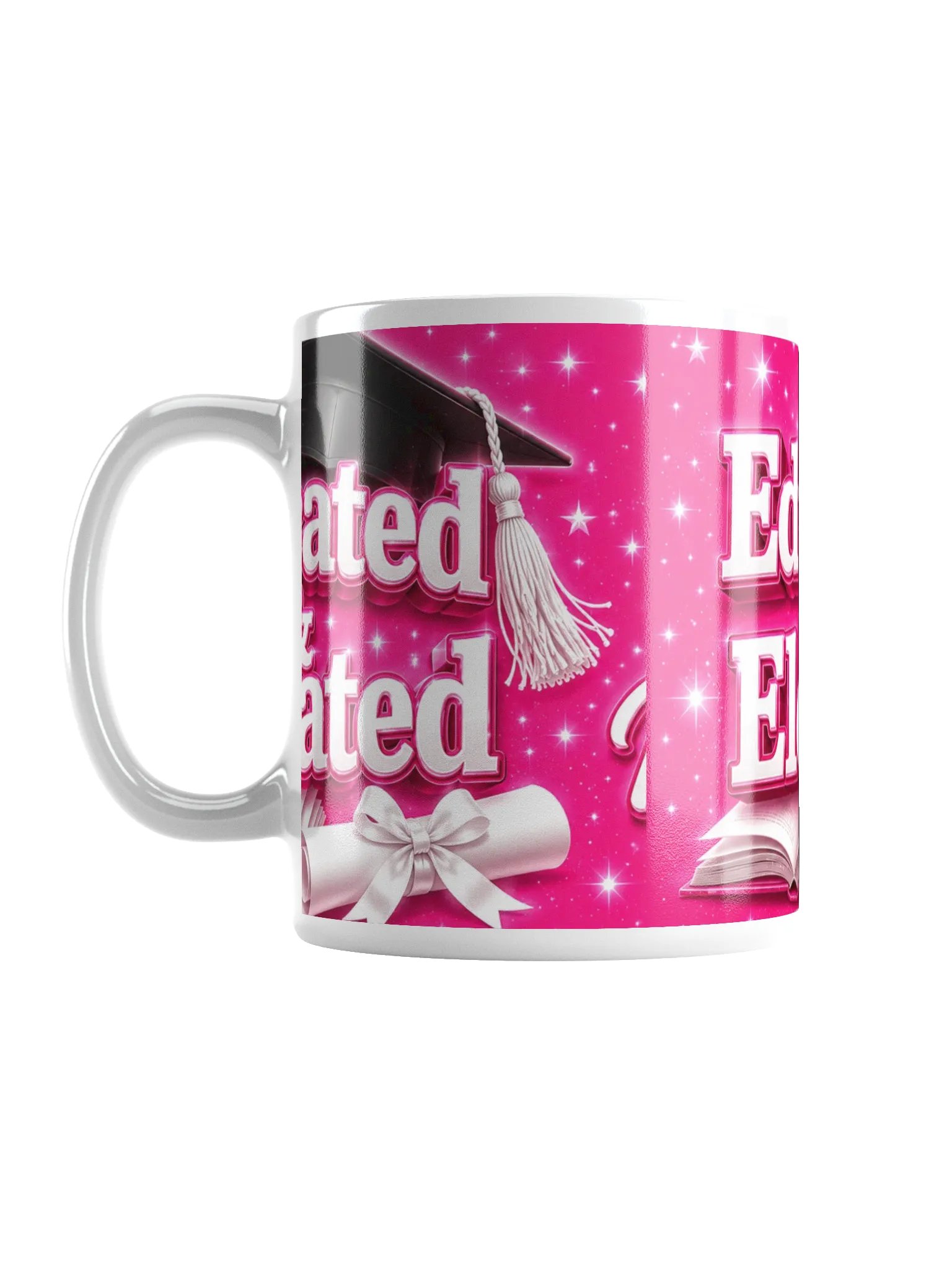 Educated & Elevated — White Glossy Graduation Mug 11oz product image (1)