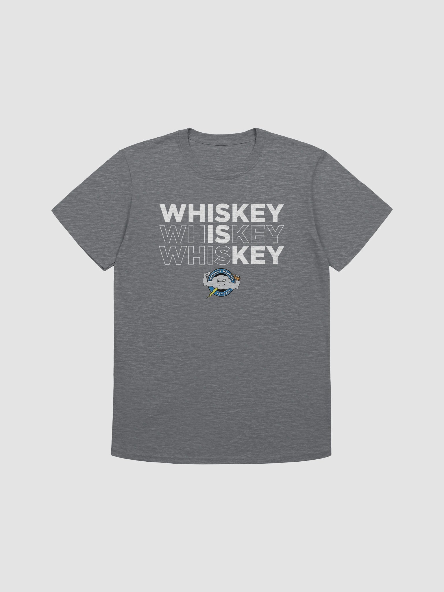 Whiskey Is Key - Whiskey Weather T-Shirt (White Letters) product image (3)