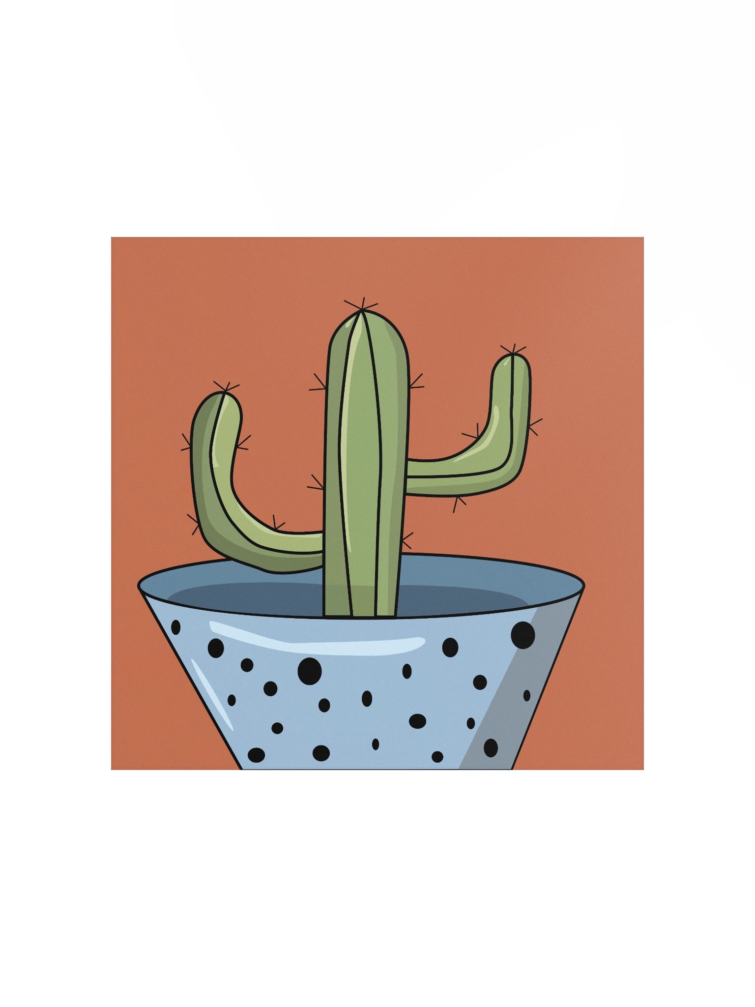 The Saguaro Design - "Free Hugs" Cactus Archival Poster product image (1)
