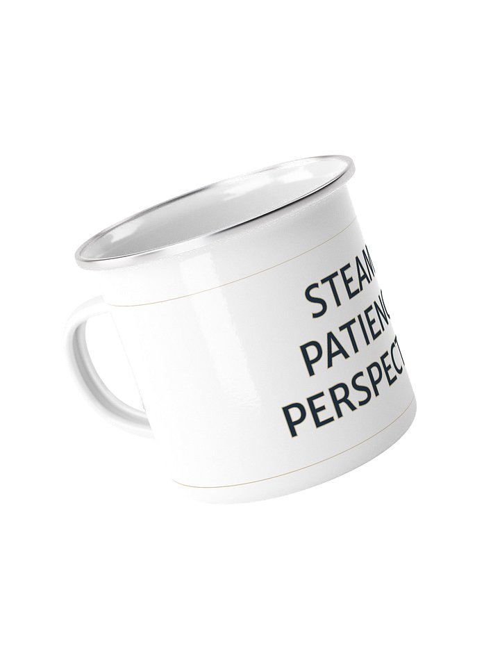 Steam. Patience. Perspective. - Enamel Tea Mug product image (2)