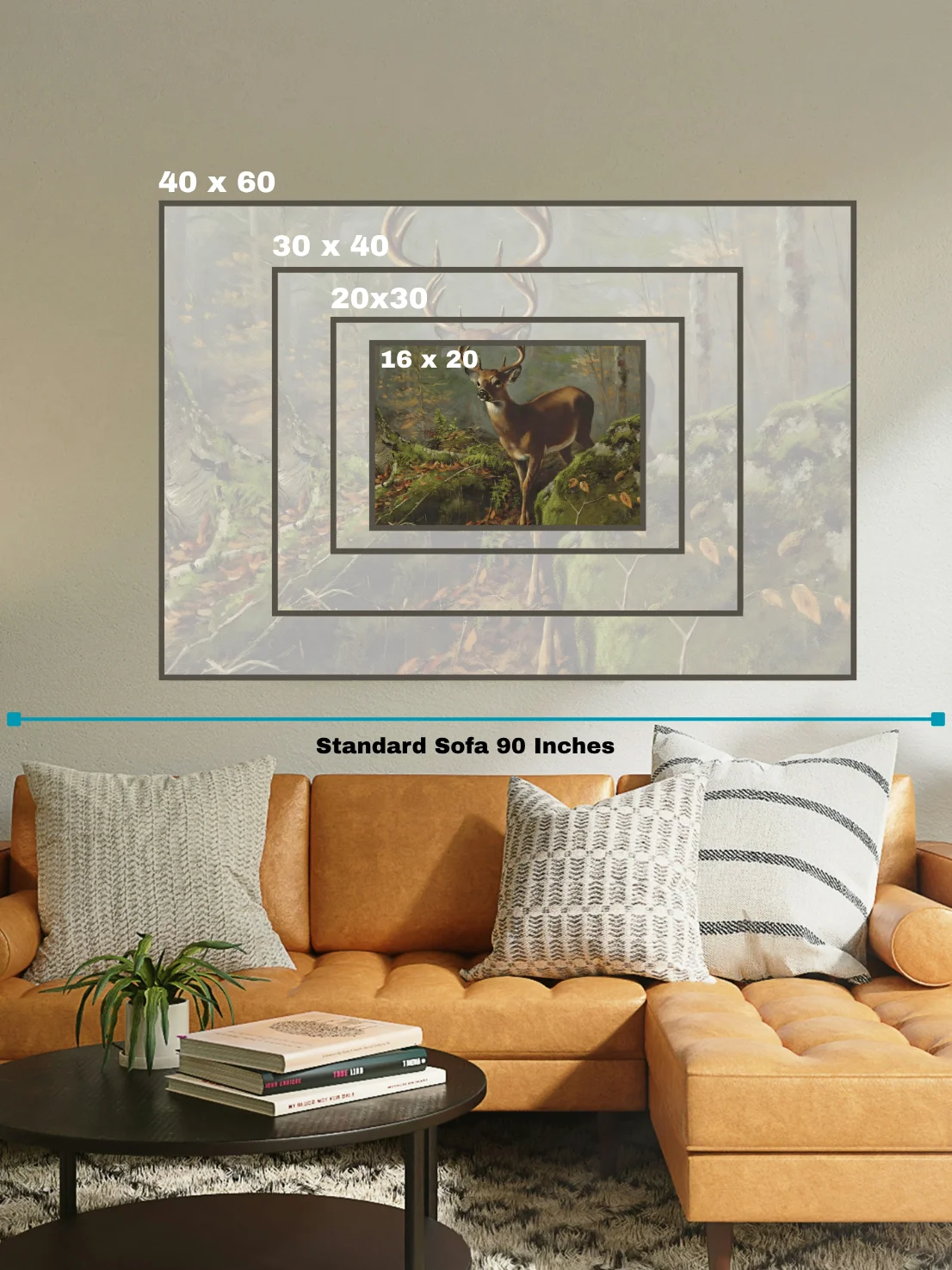 Antique Whitetail Buck in the Forest Canvas Print product image (5)