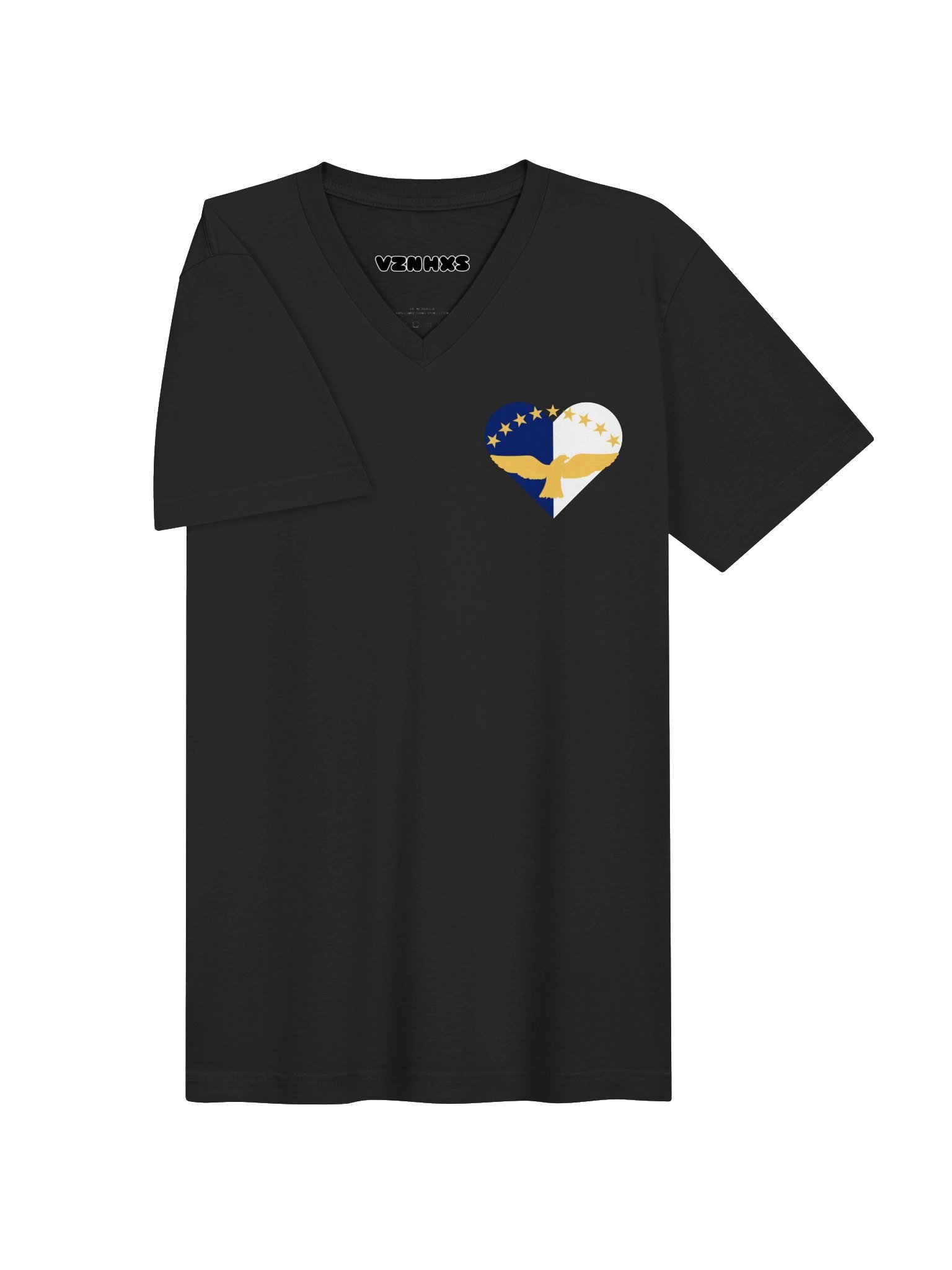 azores flag heart v neck tee product image (2)