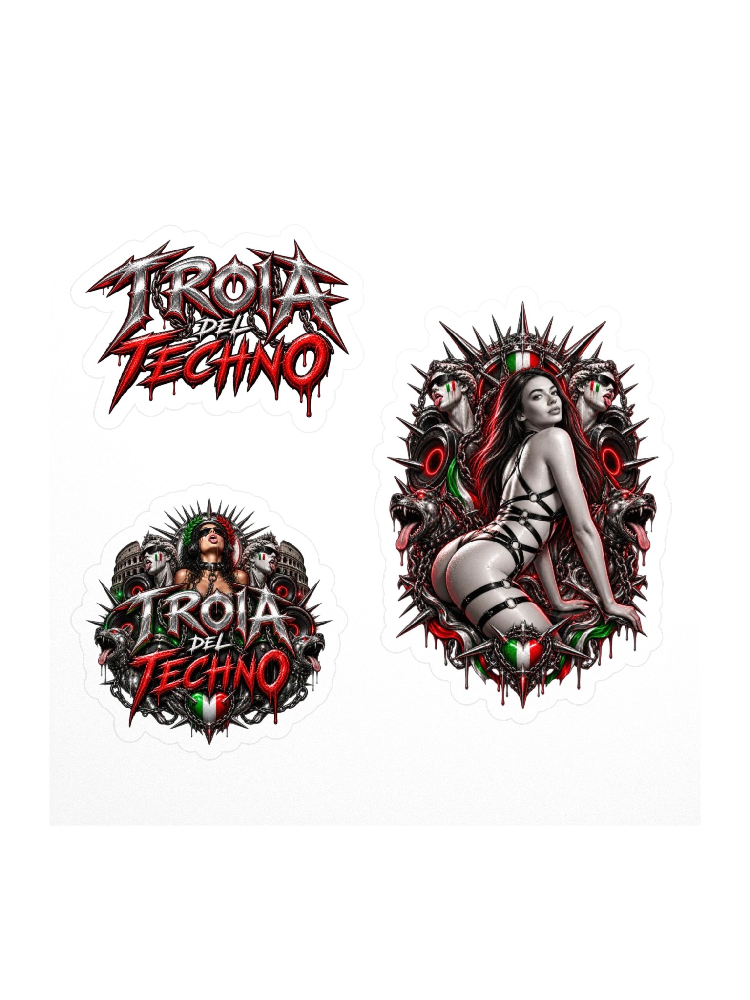 troiadeltechno stickers product image (1)