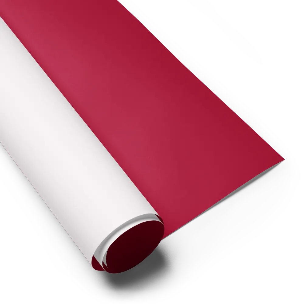 Carmine Red Solid Holiday Christmas Wrapping Paper Sheets (3) product image (6)