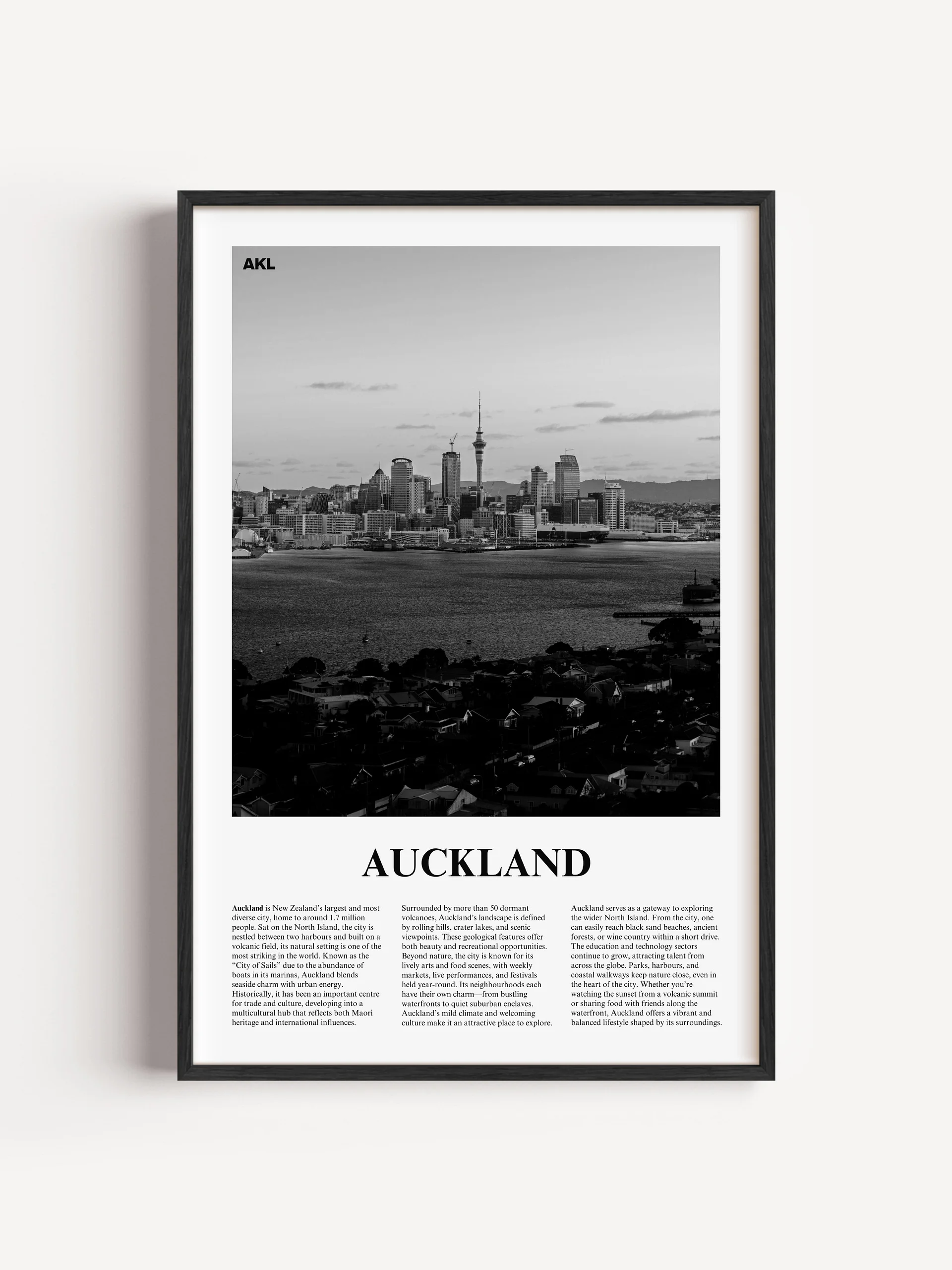 Auckland 01 Newspaper Poster product image (1)