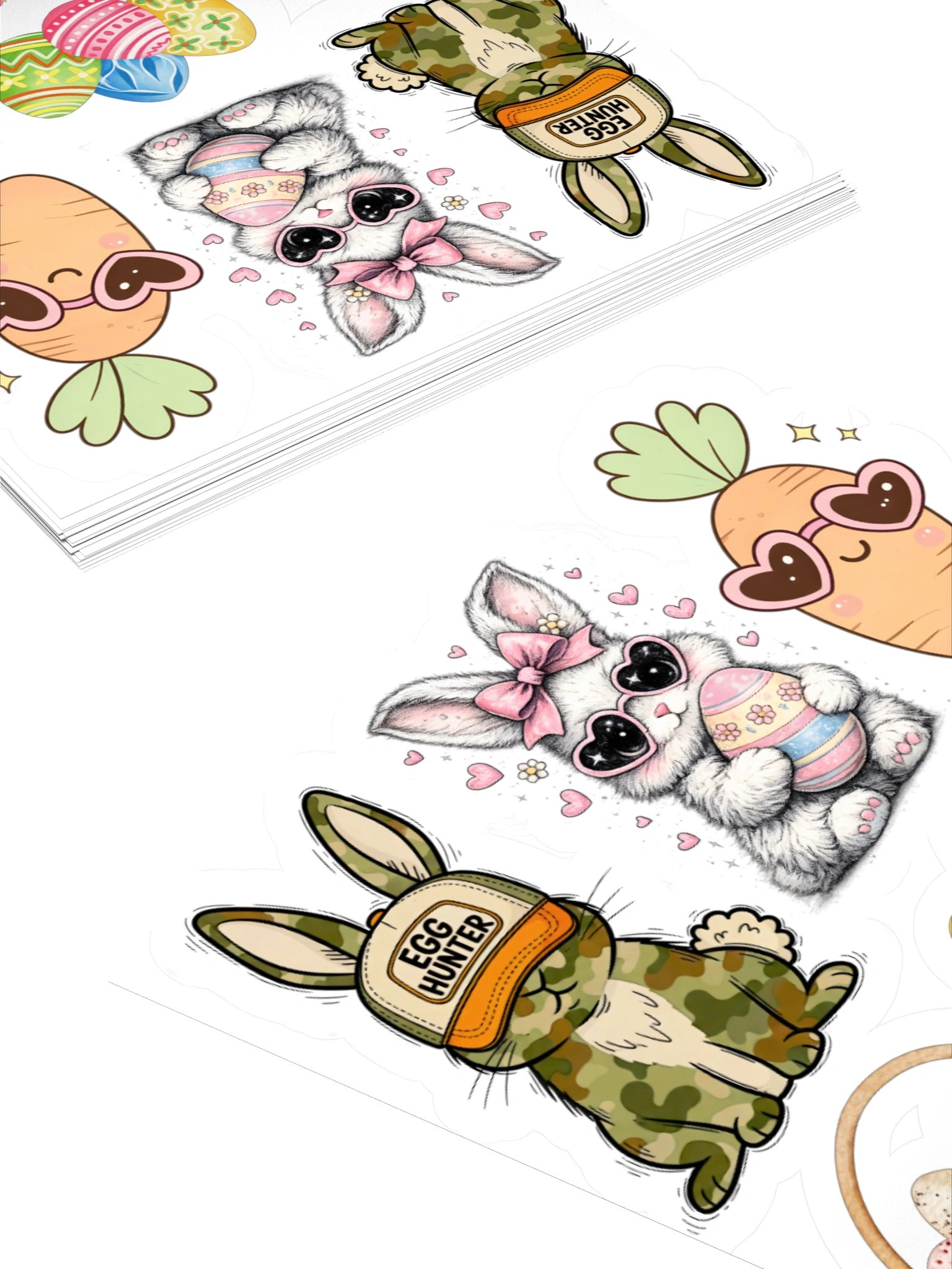Easter Sticker Sheet – Cute Bunny Egg Hunt Stickers product image (4)