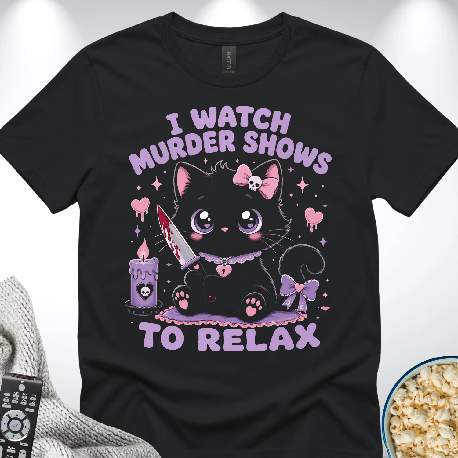 I Watch Murder Shows to Relax T-Shirt product image (2)