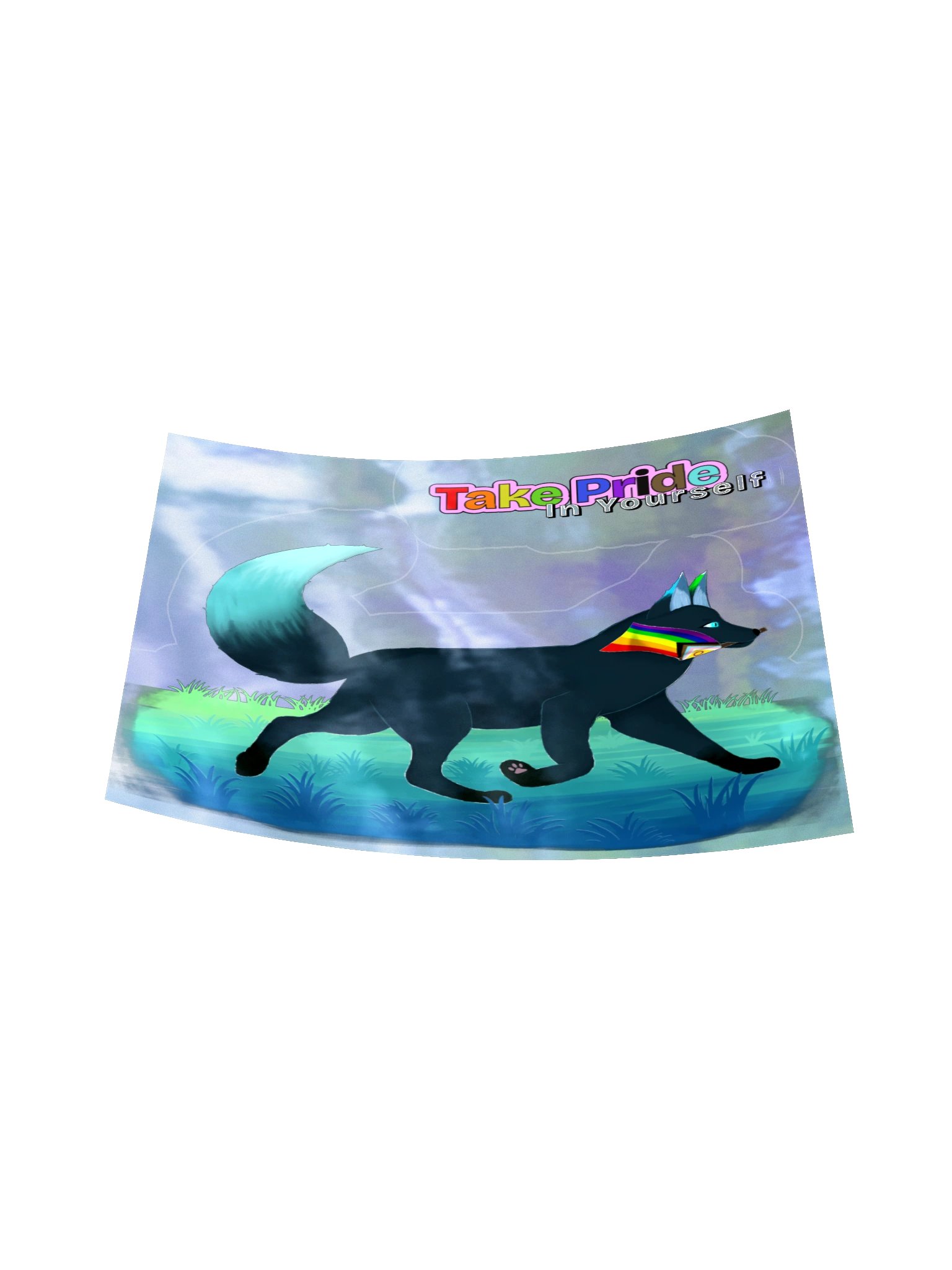 Pride Flag - Take Pride In Yourself 2pc. HoloSticker product image (16)
