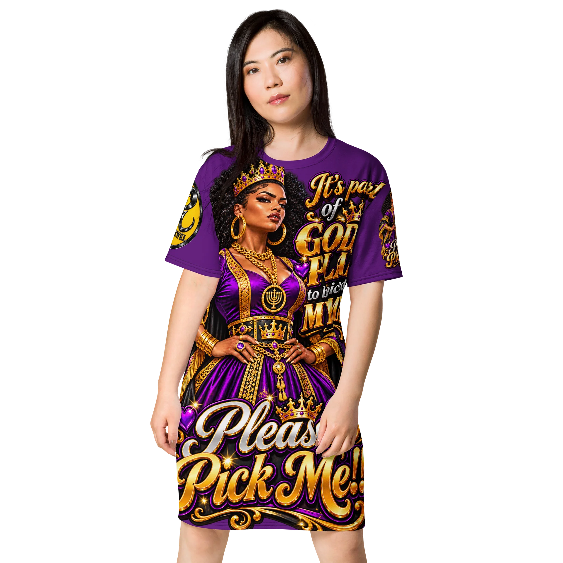 Royal Pick Me Queen T-Shirt Dress product image (1)