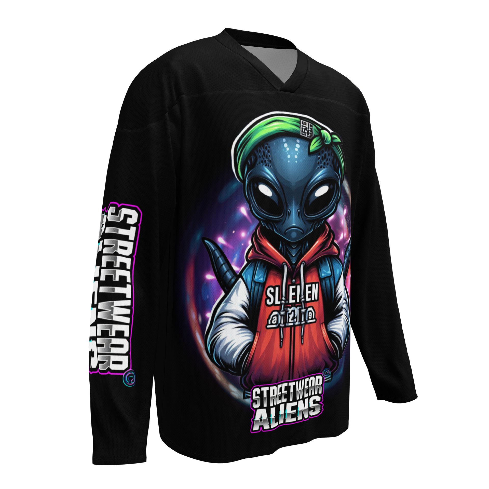LIMITED EDITION - CNX Core All-over print Unisex Long Sleeve Tee — Streetwear Aliens 001 product image (3)