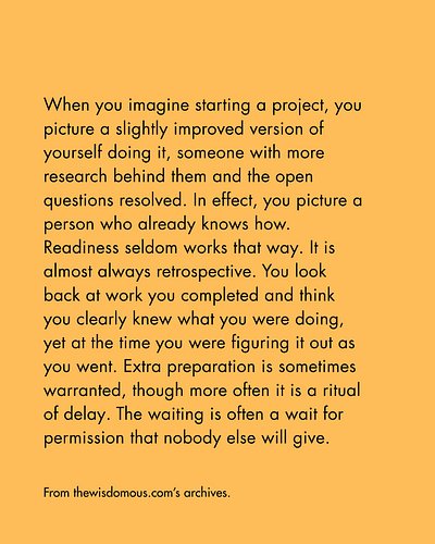 No one is going to give you permission.