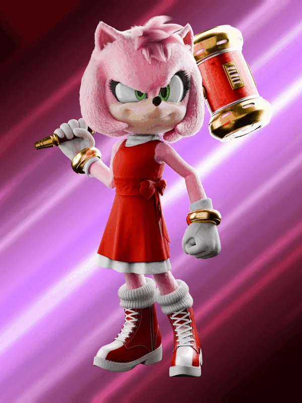[.blend] Amy Movie Rig V3 - Sonic Movie product image (3)