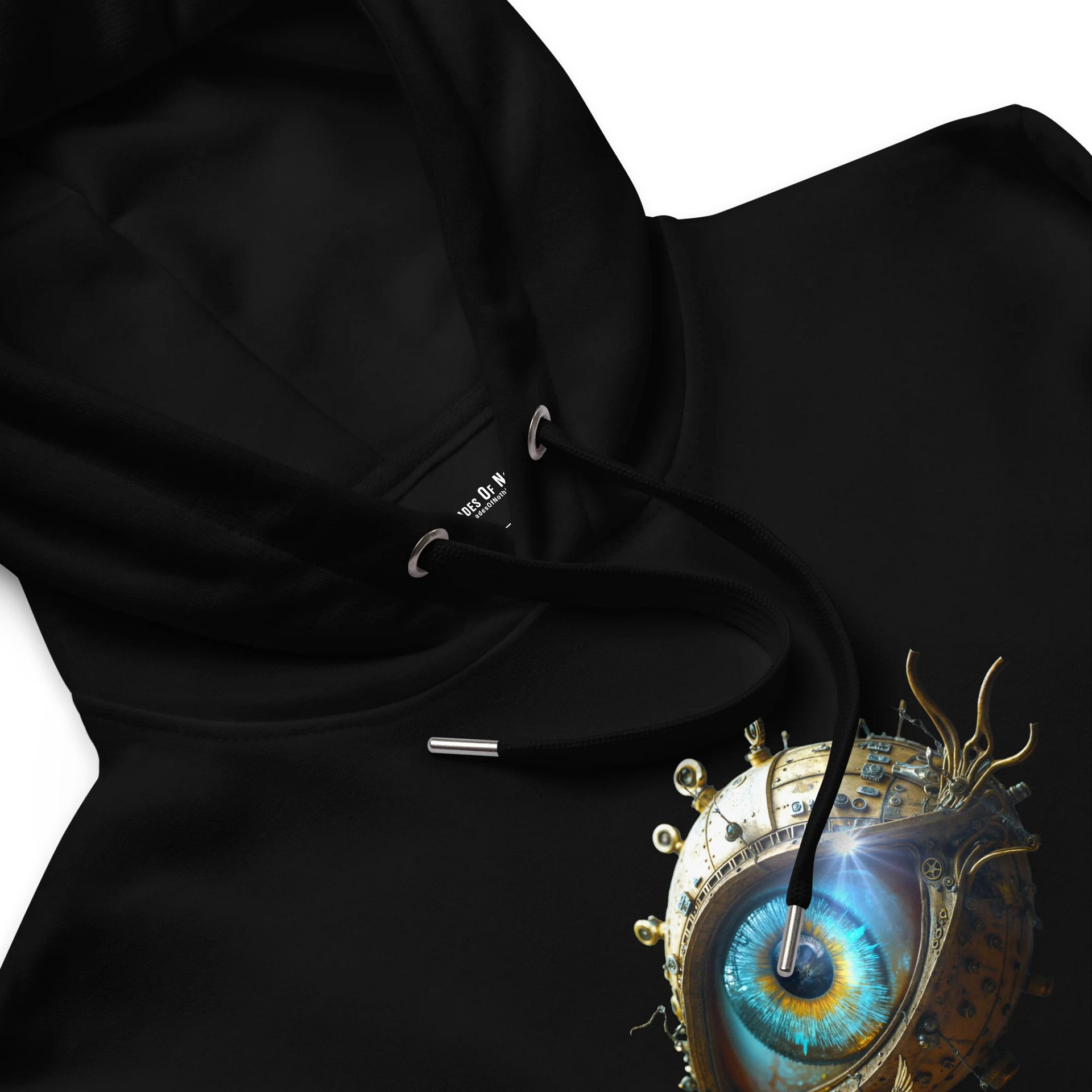 “Wake Up” single artwork hoodie – premium cinematic rock piece from Seven Shades of Nothing – Eco Heavyweight Hoodie product image (4)