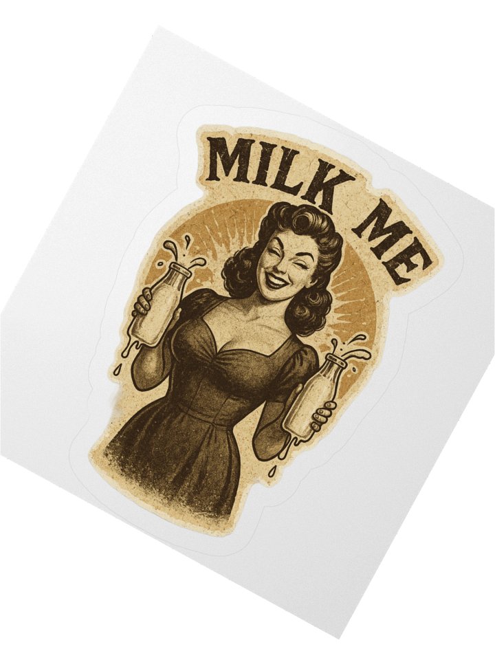 Vintage Milk Me Sticker Set product image (4)