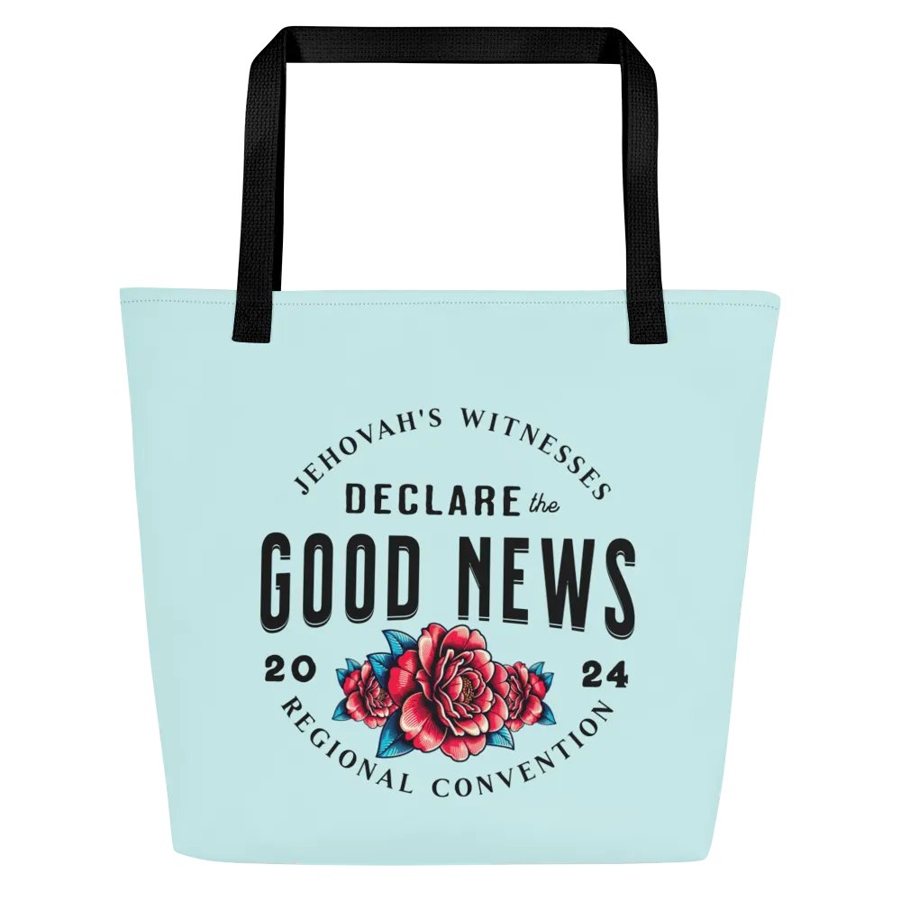 “Declare the Good News”: 2024 Jehovah’s Witnesses Regional Convention Red Roses Tote Bag product image (2)