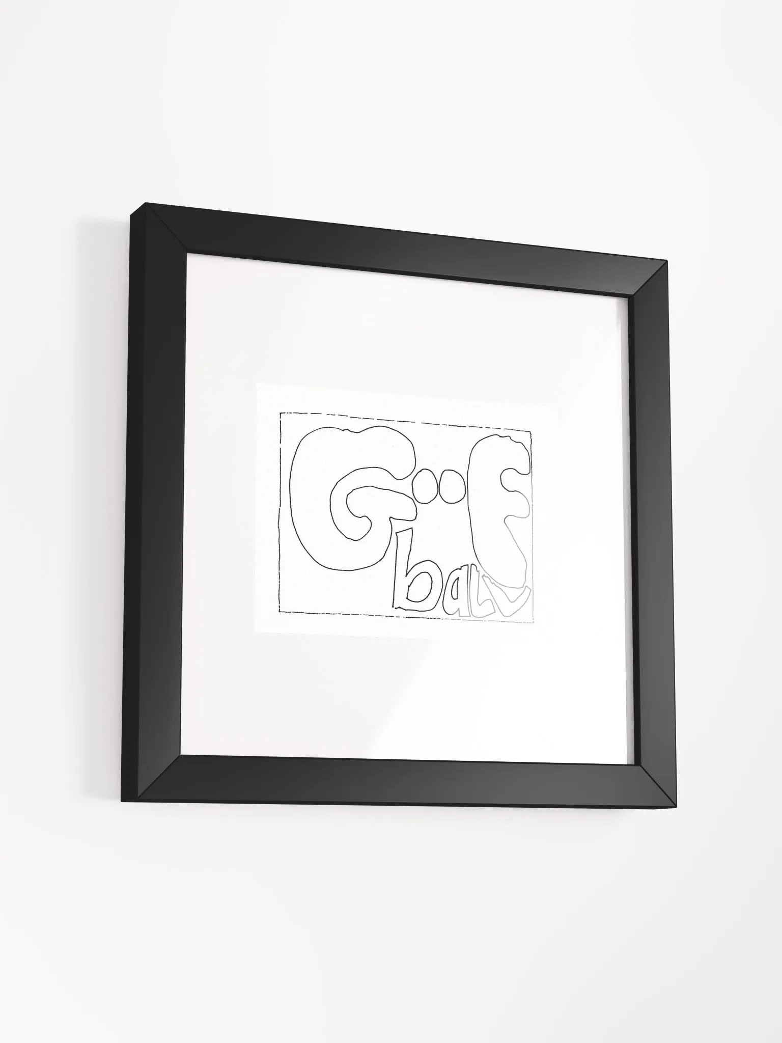 goofball Panel Card Print Framed product image (2)