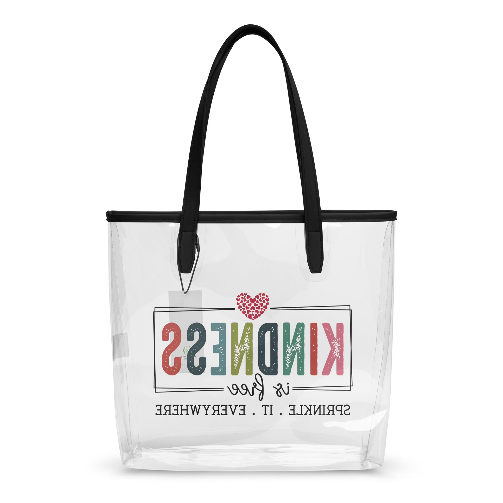 Kindness Is Free Clear Tote Bag – Sprinkle It Everywhere product image (2)