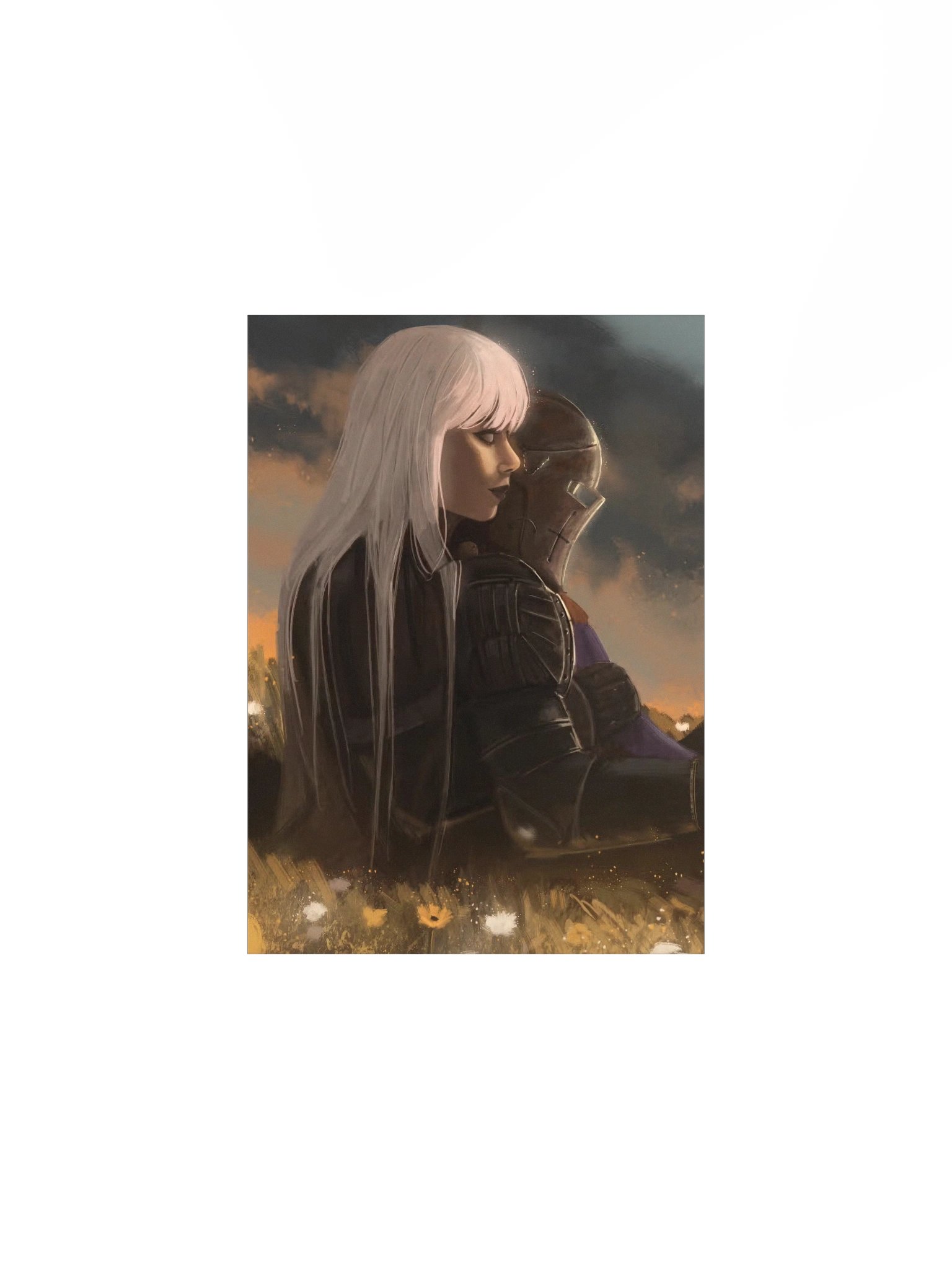 A Knight and A Girl Matte art print product image (2)