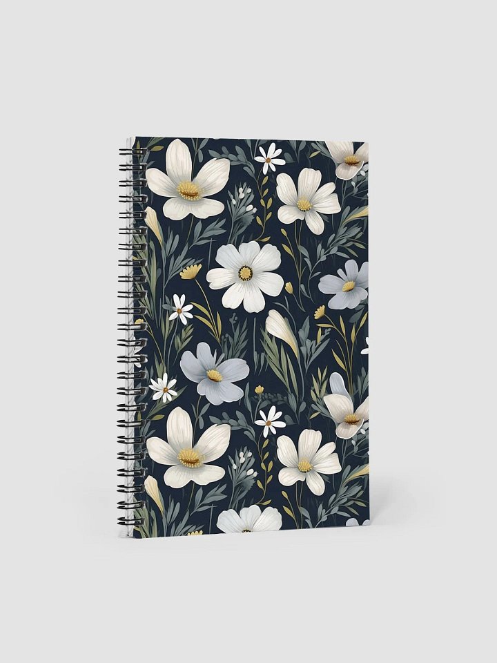 Floral Whimsy Spiral Dotted Notebook product image (1)