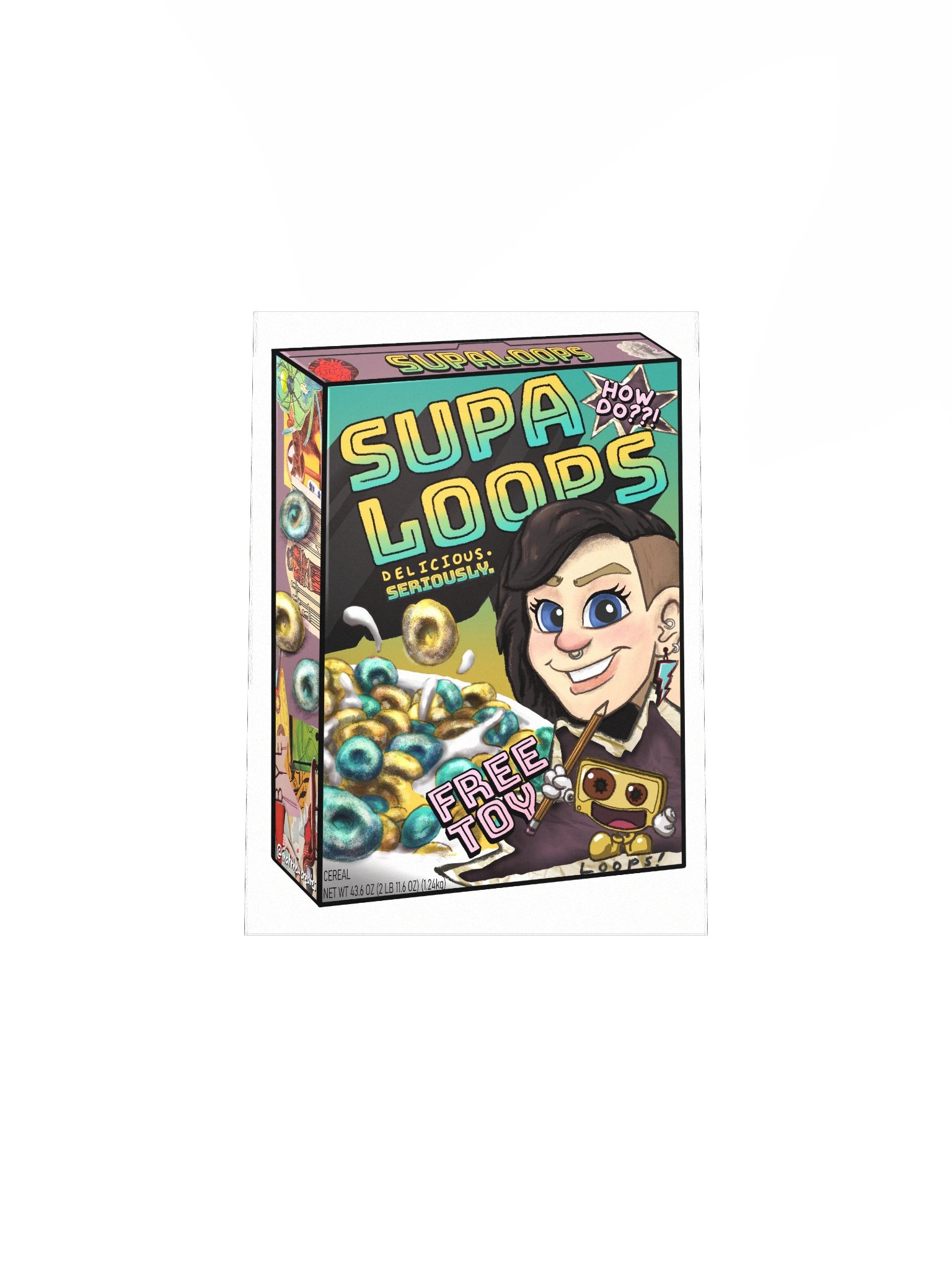 Supa Cereal Box Front Print product image (29)