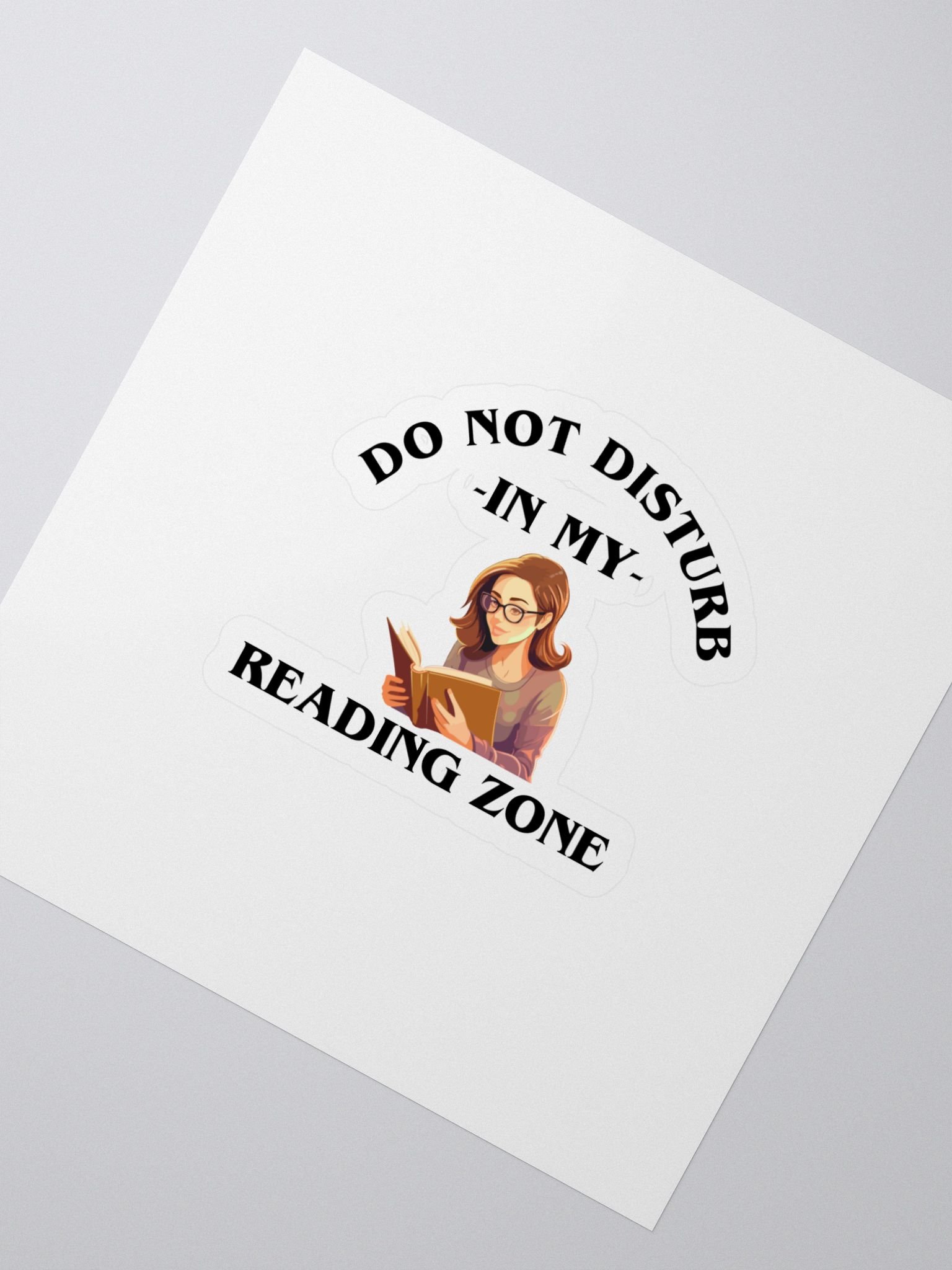 Do Not Disturb: My Reading Zone Sticker product image (2)