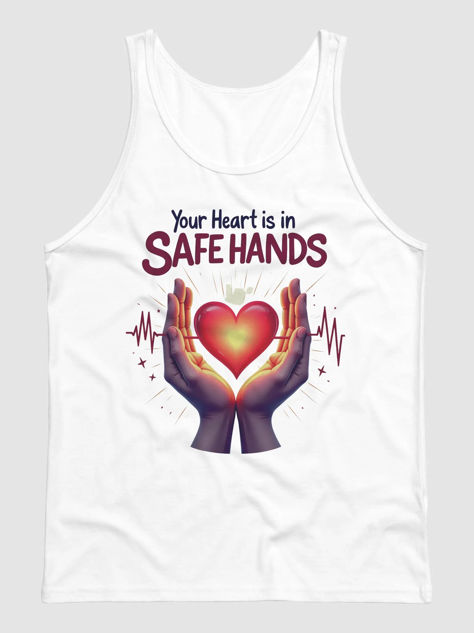 Safe Hands Heart Glow Tank product image (1)