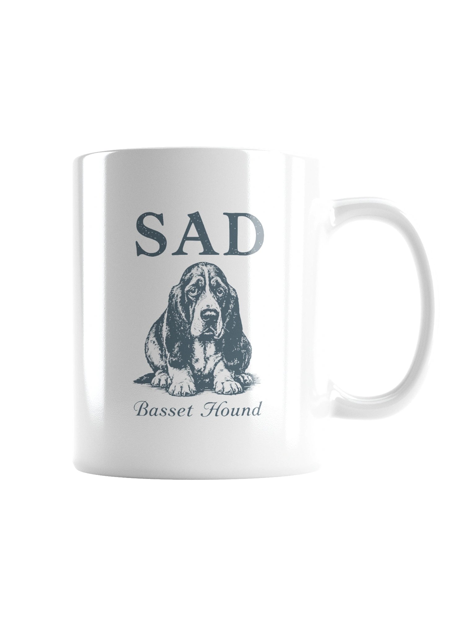 Sad Basset Hound Ceramic Mug product image (2)