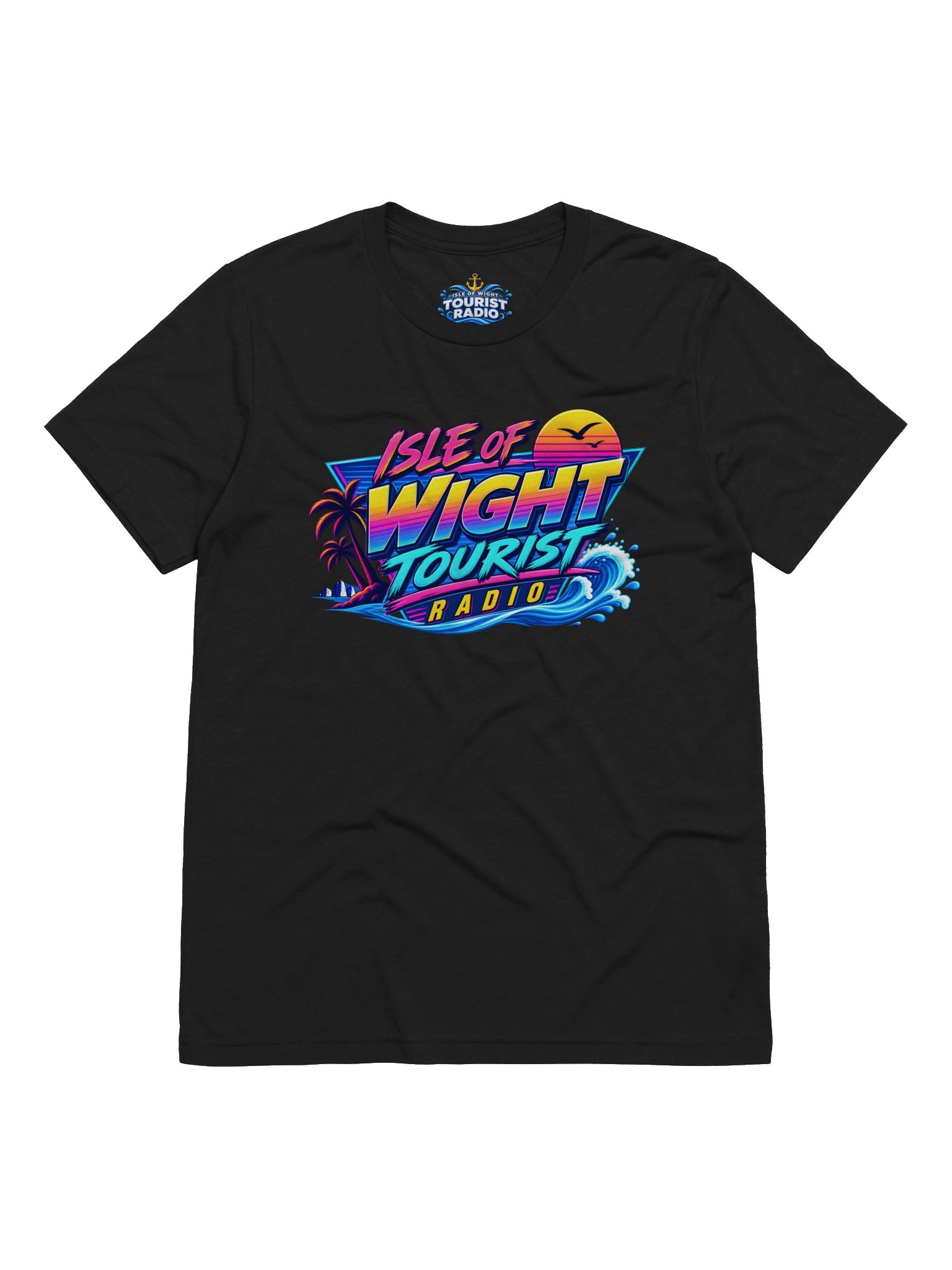 Isle of Wight Tourist Radio – Retro 80s T-Shirt product image (1)