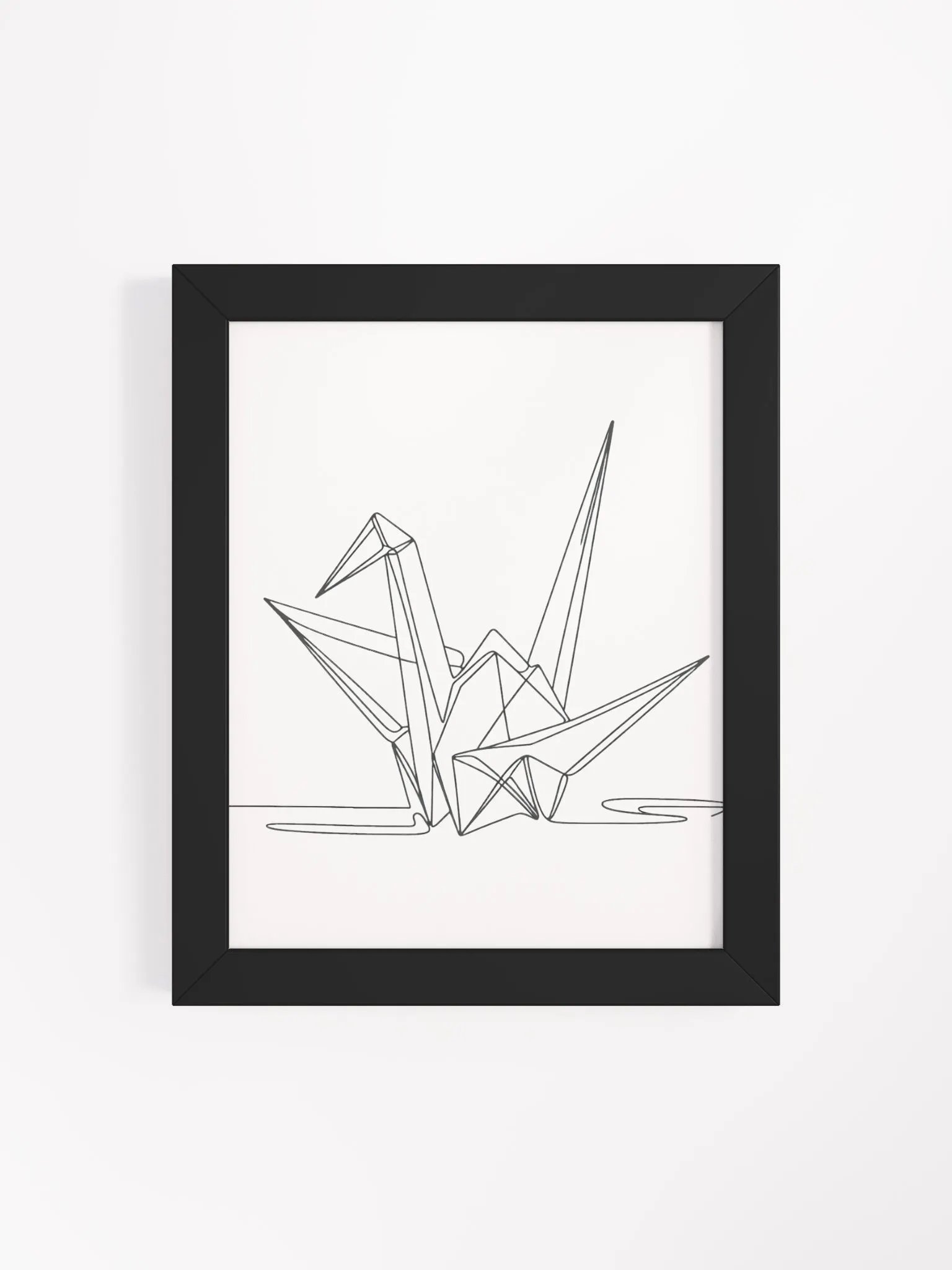 Origami Crane Lines Framed Poster product image (98)
