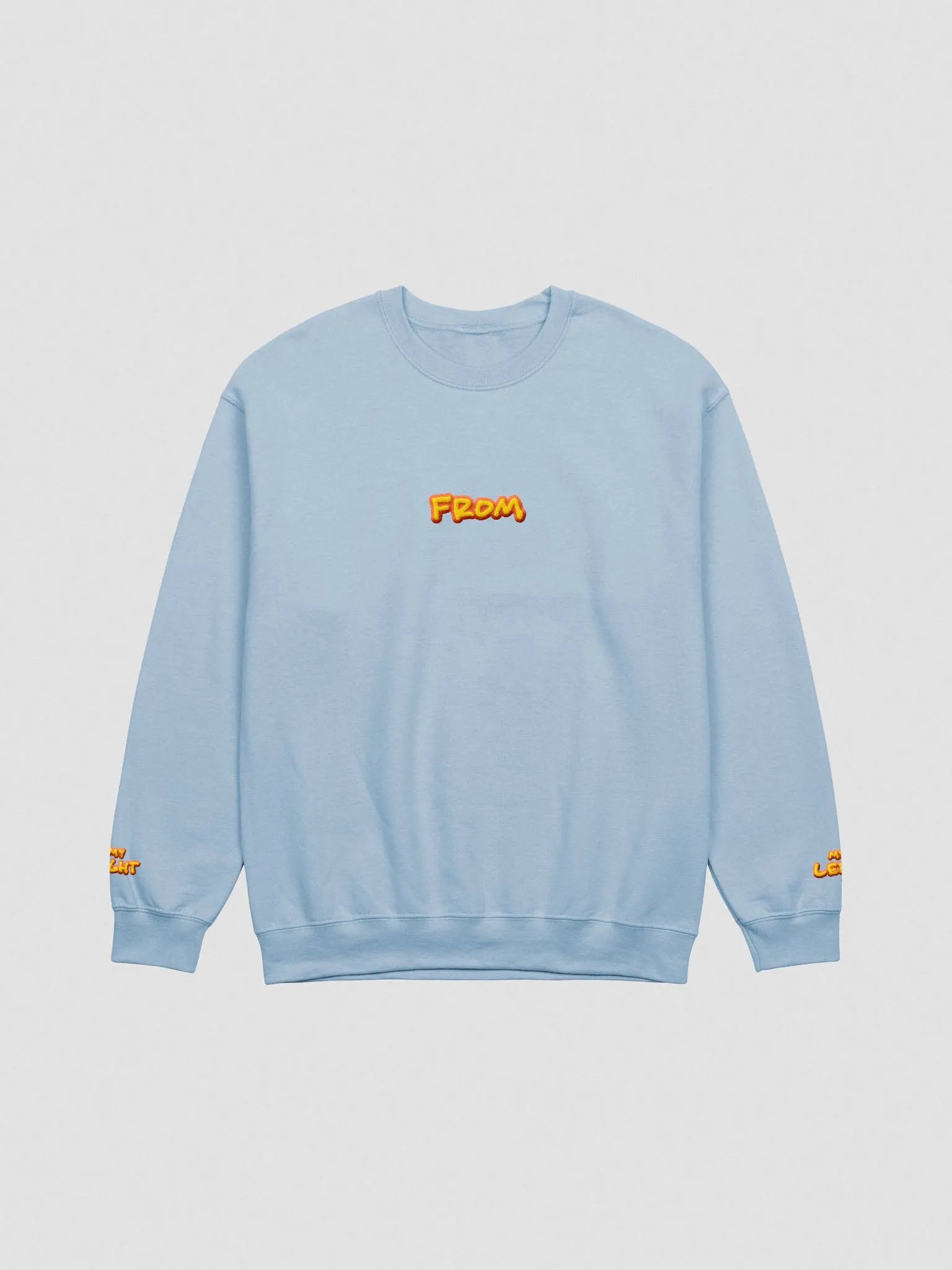 my left from my right embroidered crewneck (SOLAR DESIGN) product image (4)
