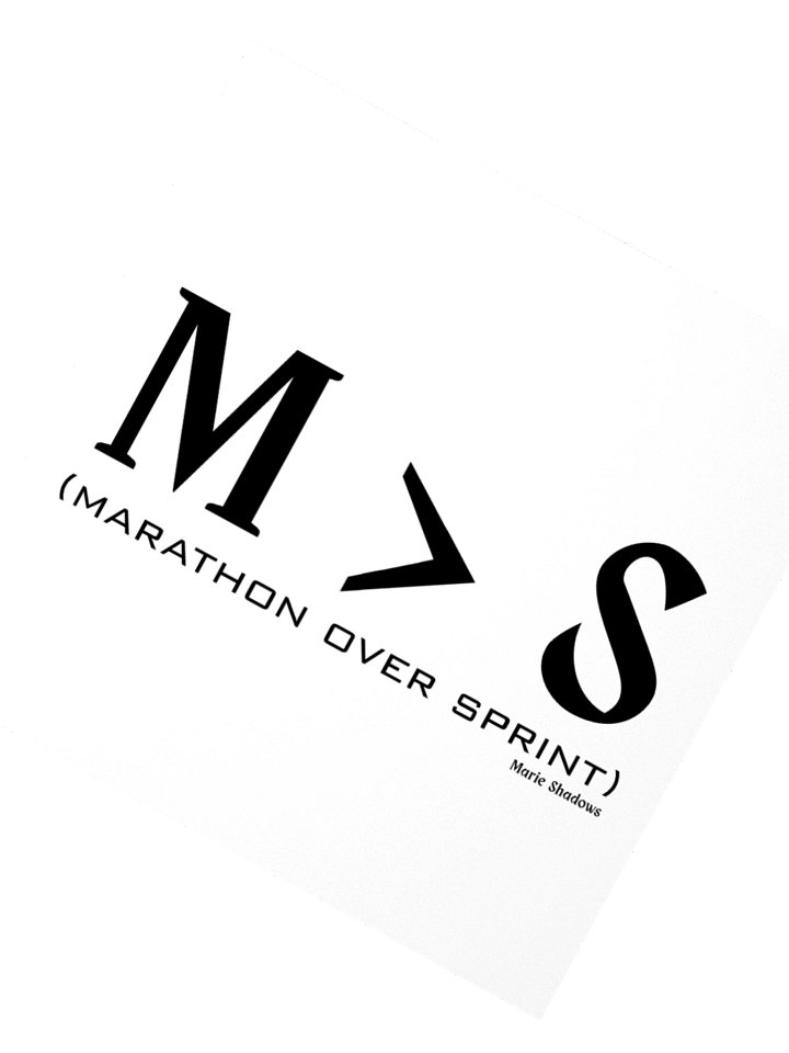M>S - marathon over sprint sticker by Marie Shadows product image (6)