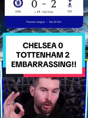 Chelsea vs Tottenham match review with the game ending Chelsea 0-2 Tottenham… embarrassing from every angle and a red card to top it all off What are your thoughts?  #chelseafc #ktbffh #cfc #chelseafans #premierleague 