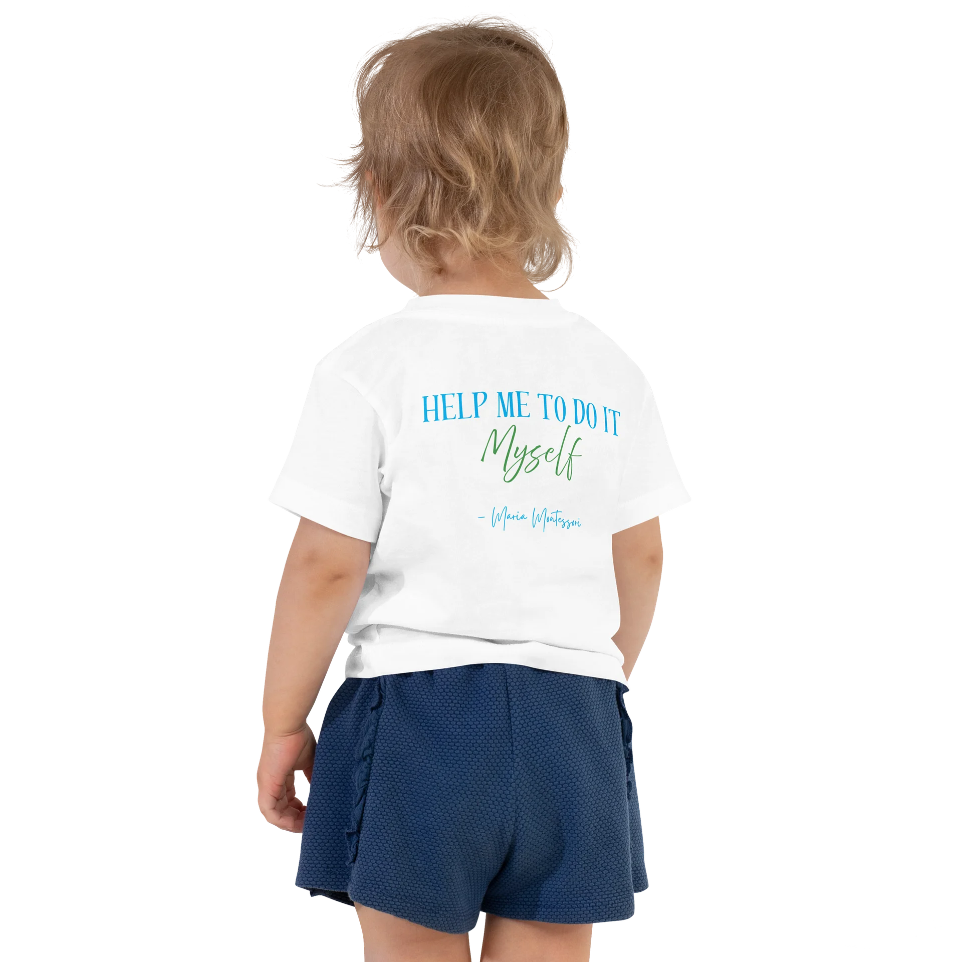 Bella+Canvas Toddler T-Shirt - "Help Me To Do It Myself" Quote on Back product image (4)